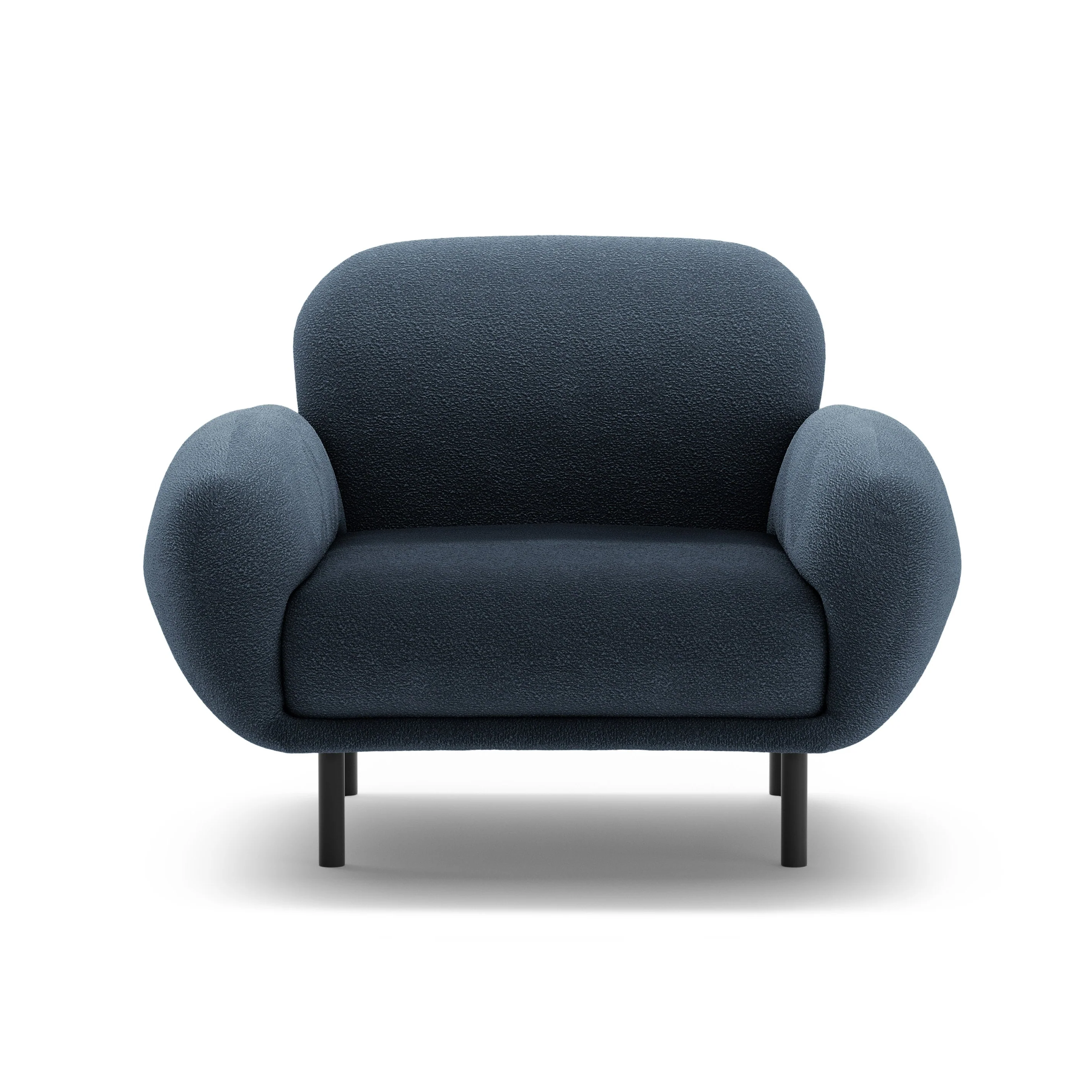 Fotel POPPY ciemnoniebieski boucle - Image 3