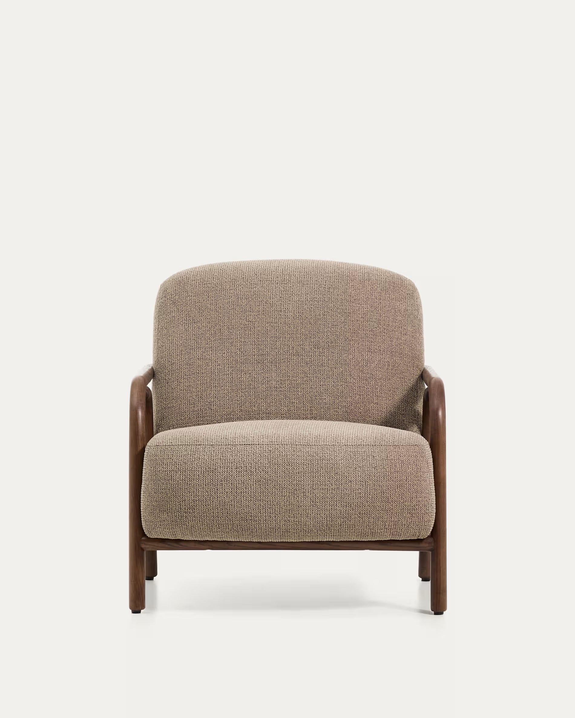 Fotel SYLO taupe z ciemną jesionową podstawą - Image 10