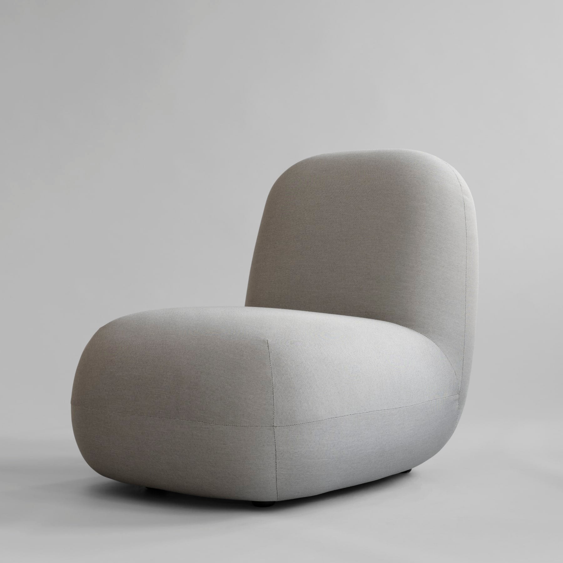 Fotel bez podłokietników TOE FLAT szary - Image 5