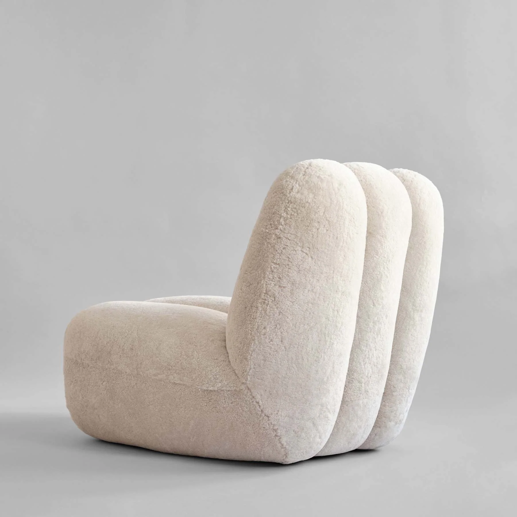 Fotel w tkaninie Sheepskin TOE kremowy - Image 7