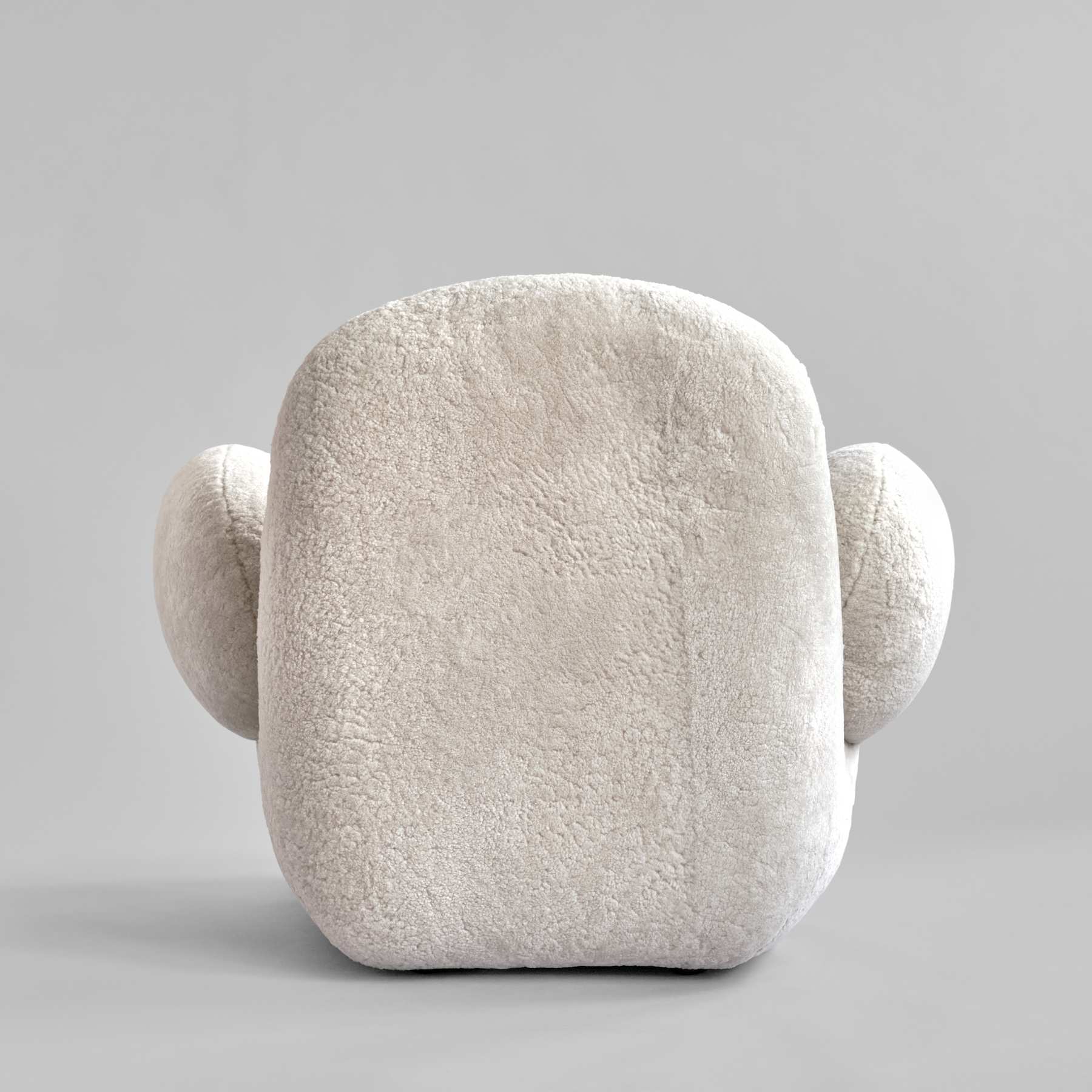 Fotel w tkaninie Sheepskin TOE FLAT złamana biel - Image 4