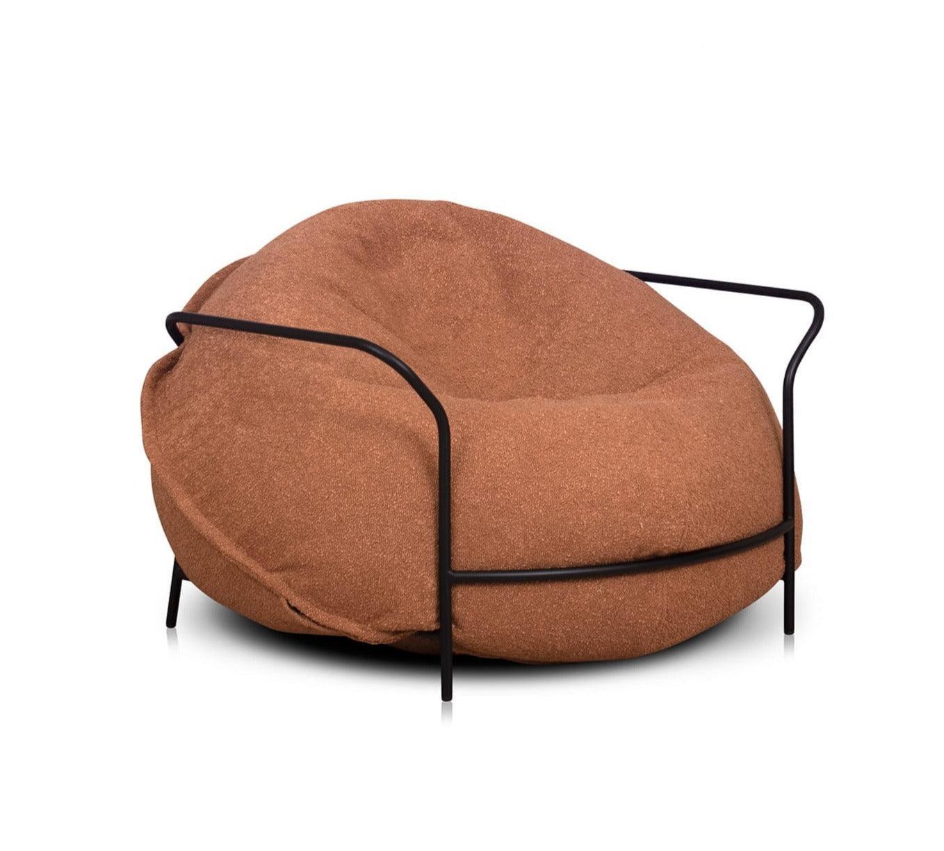 Fotel UNI miedziany boucle