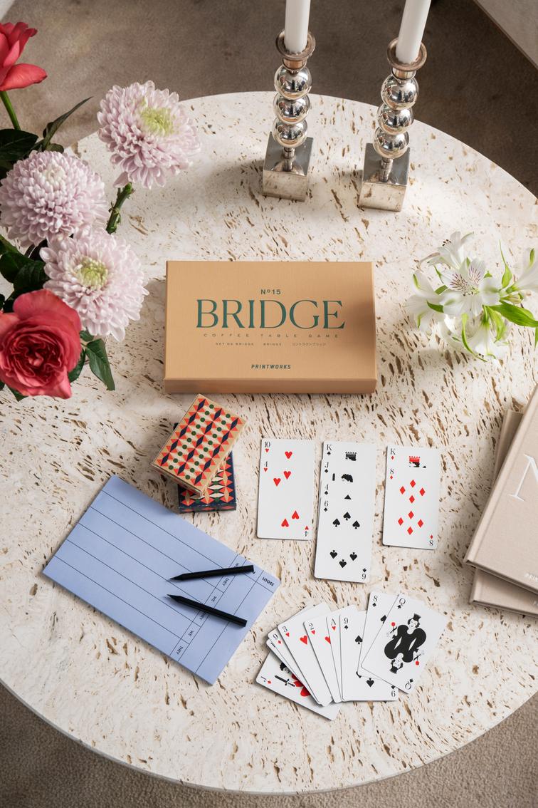 Gra karciana brydż BRIDGE SET brązowy - Image 2