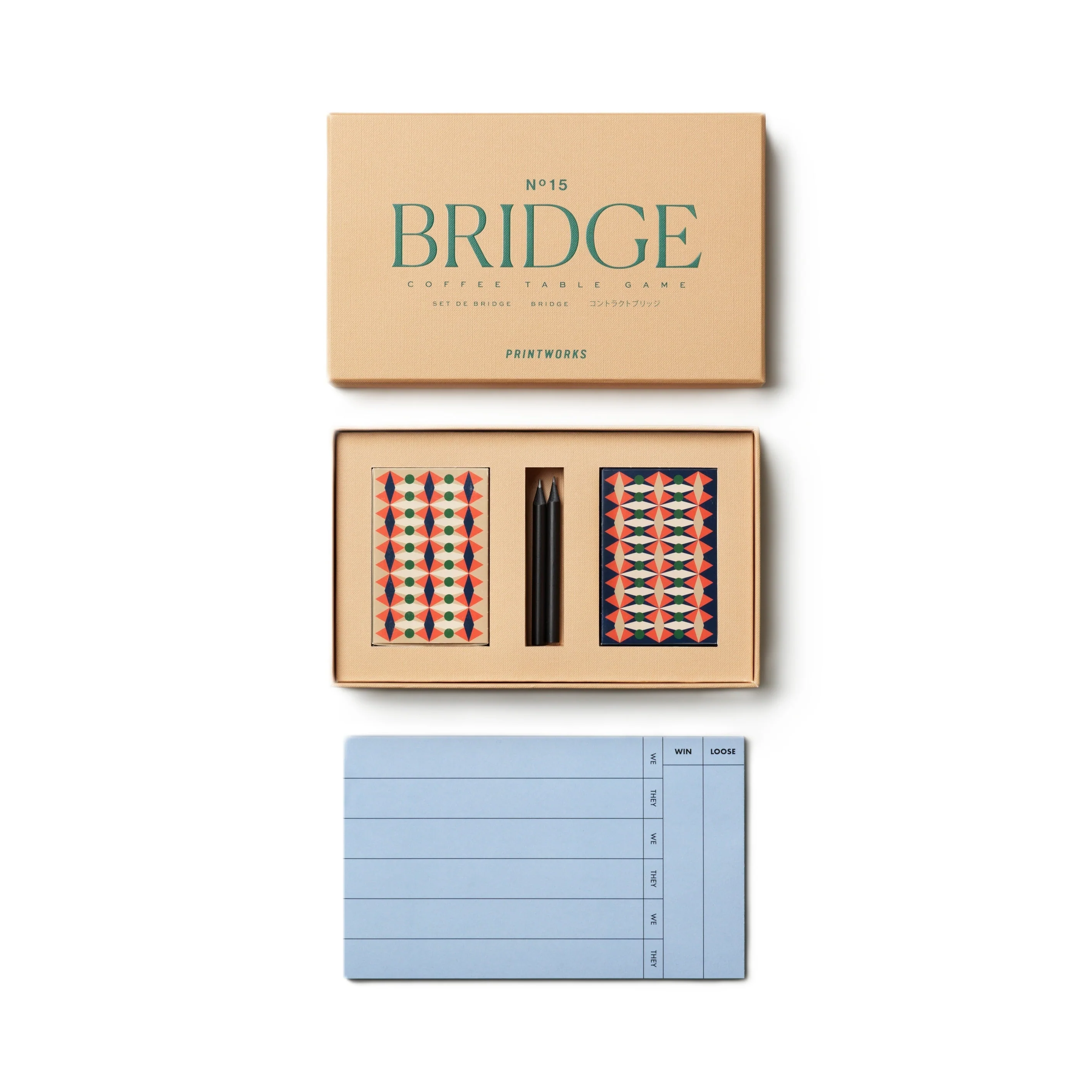 Gra karciana brydż BRIDGE SET brązowy - Image 3