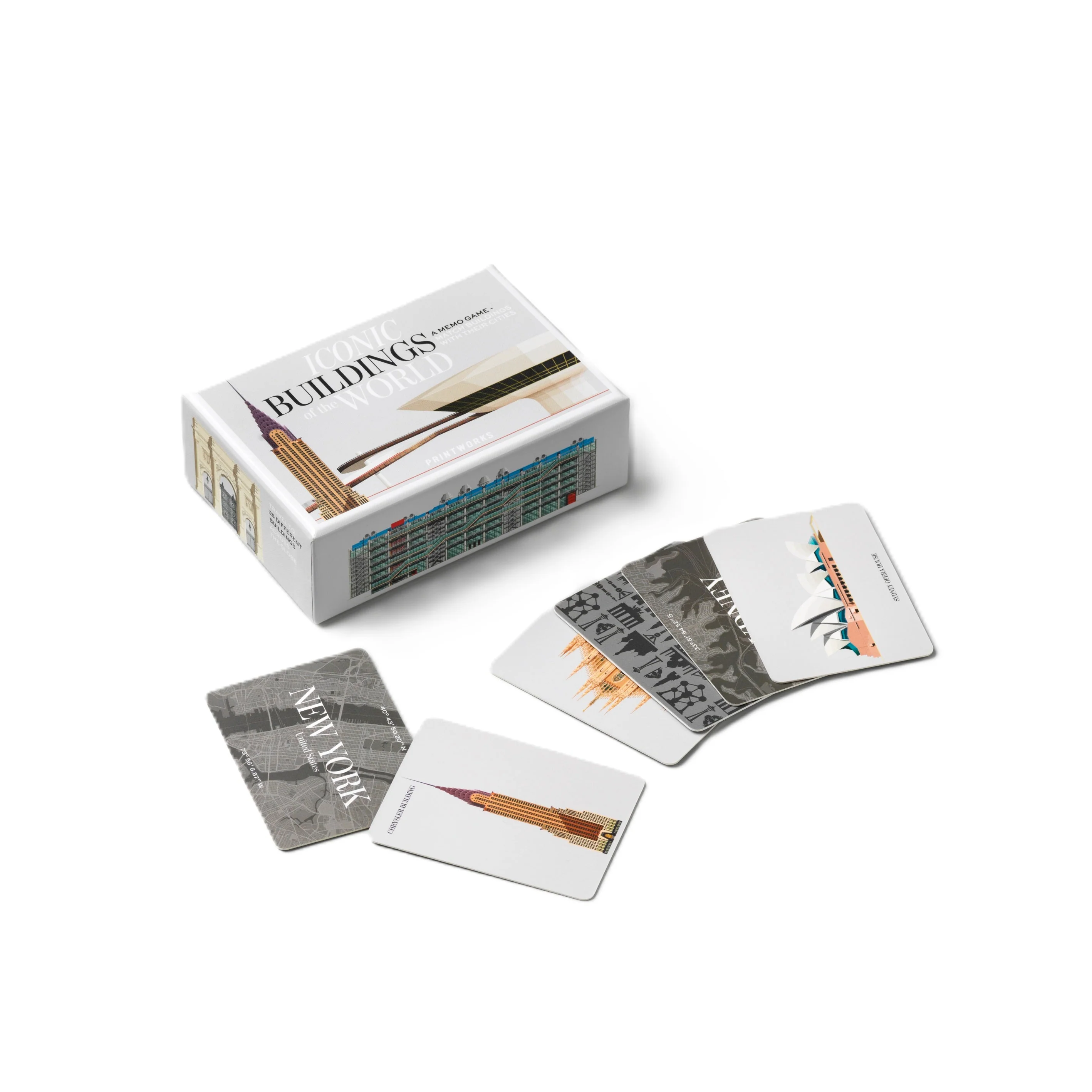 Gra memory MEMO GAME ICONIC BUILDINGS szary - Image 2