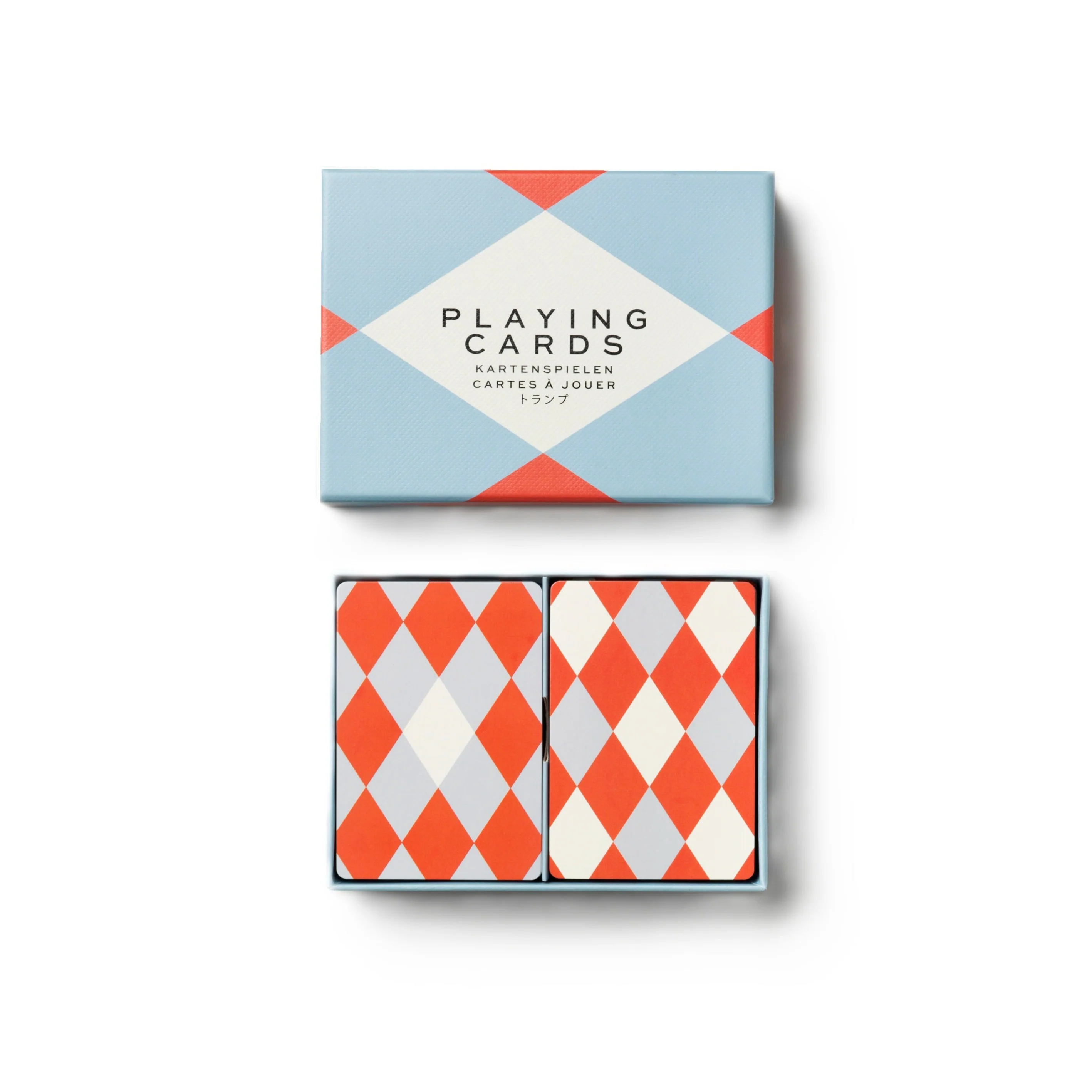 Karty do gry PLAYING CARDS niebieski z czerwonym