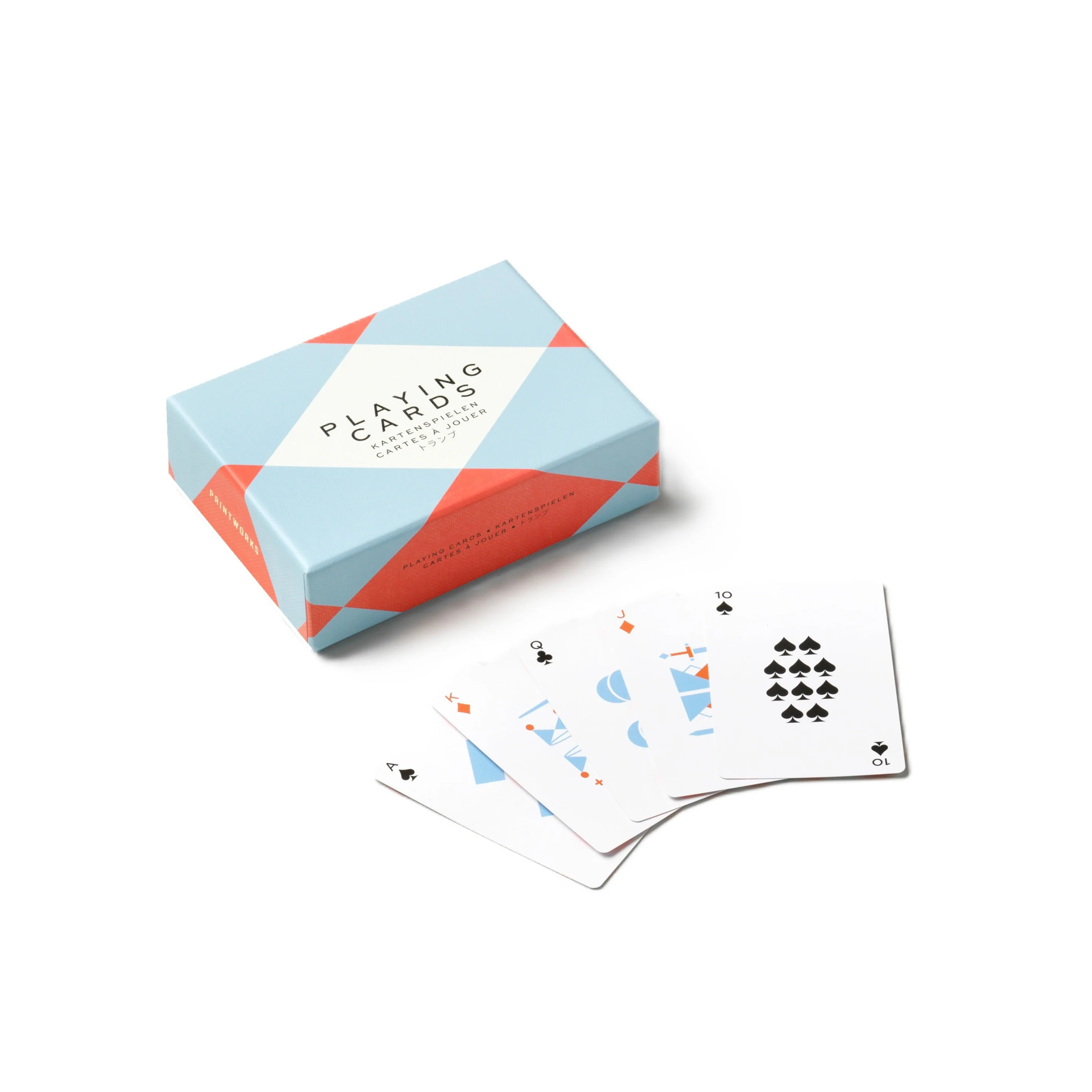 Karty do gry PLAYING CARDS niebieski z czerwonym - Image 3