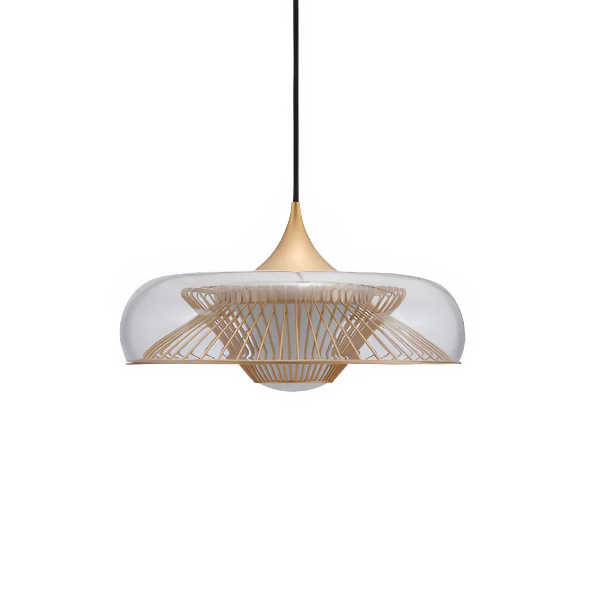 Klosz do lampy wiszącej CHORDIS złoty - Image 4