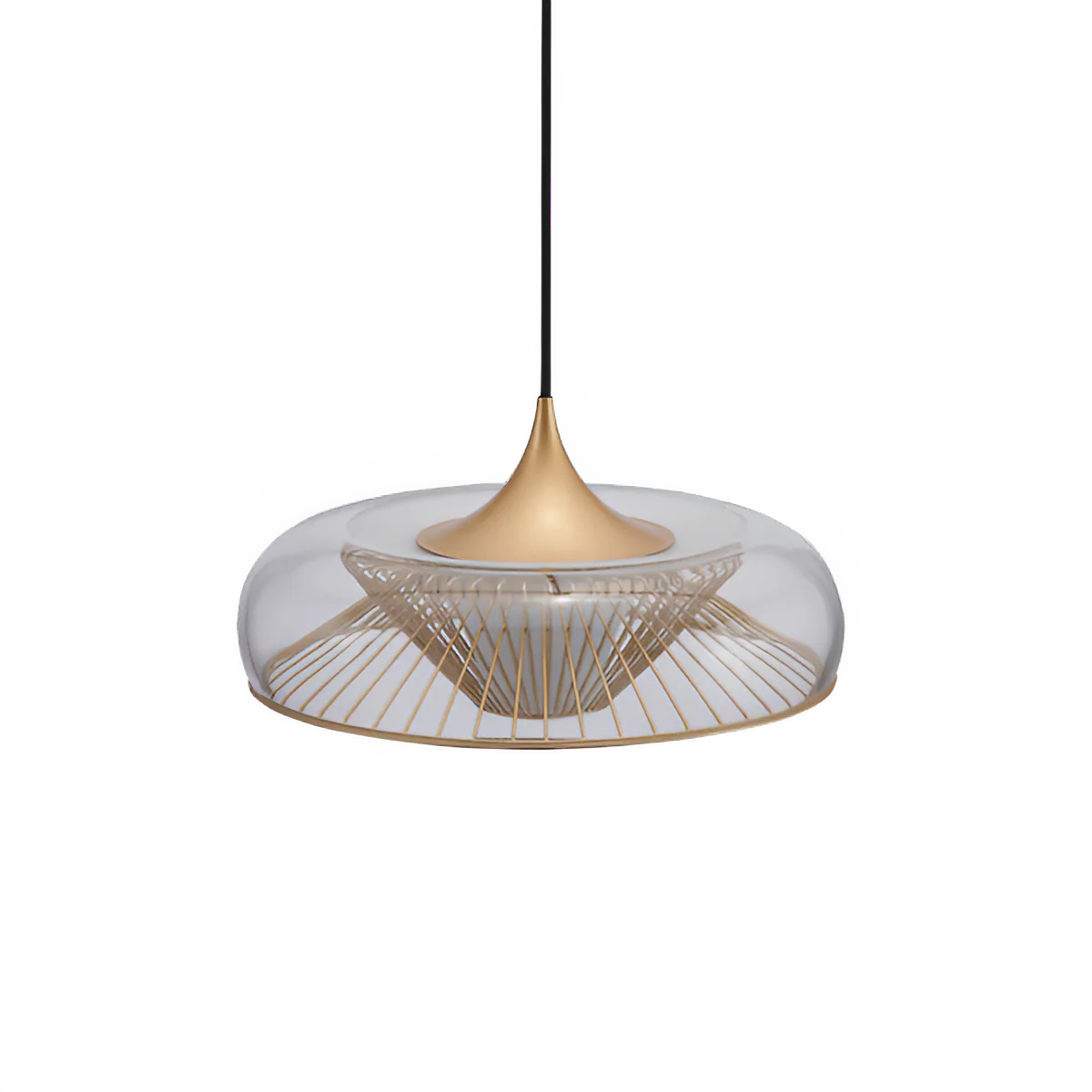 Klosz do lampy wiszącej CHORDIS złoty - Image 6