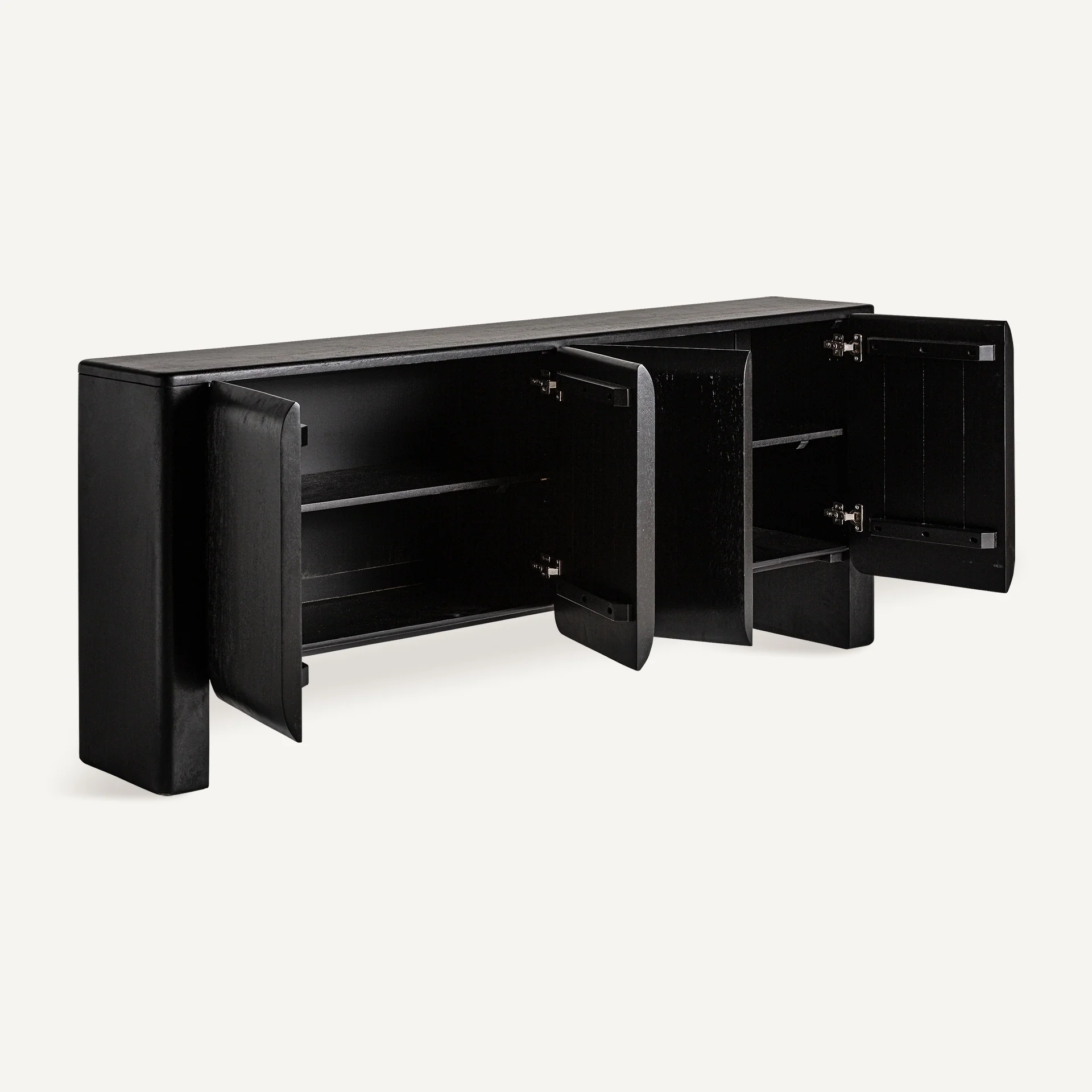 Komoda KORDEL czarne drewno mango - Image 4