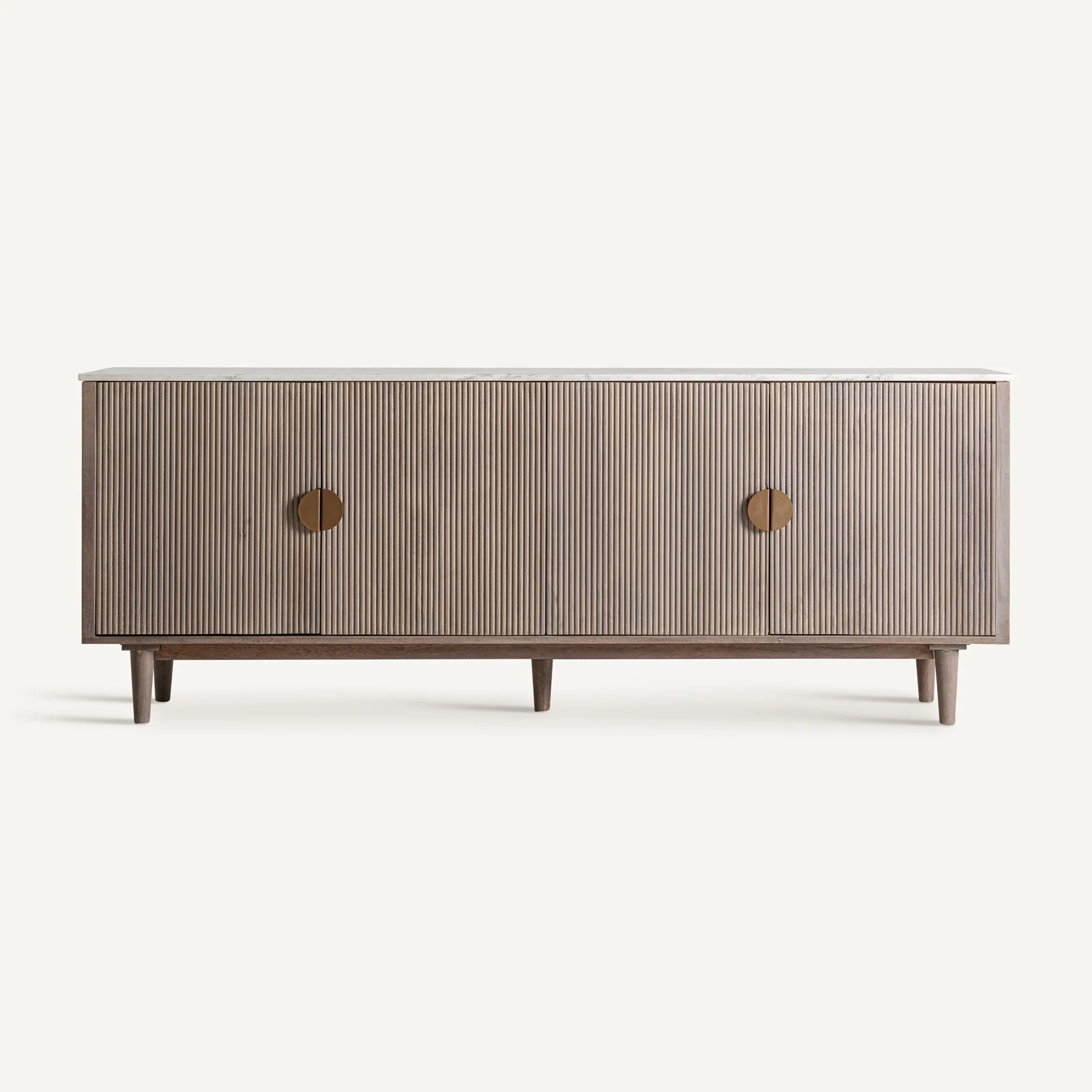 Komoda ZERF drewno mango z marmurowym blatem - Image 3