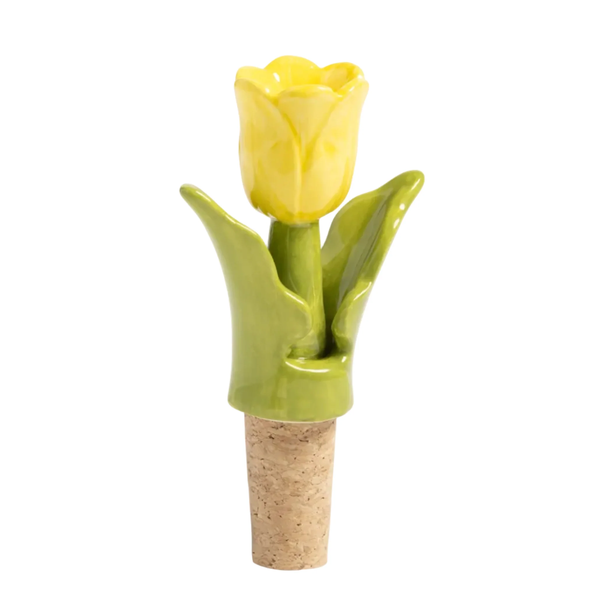 Korek do butelek TULIP zielony z żółtym