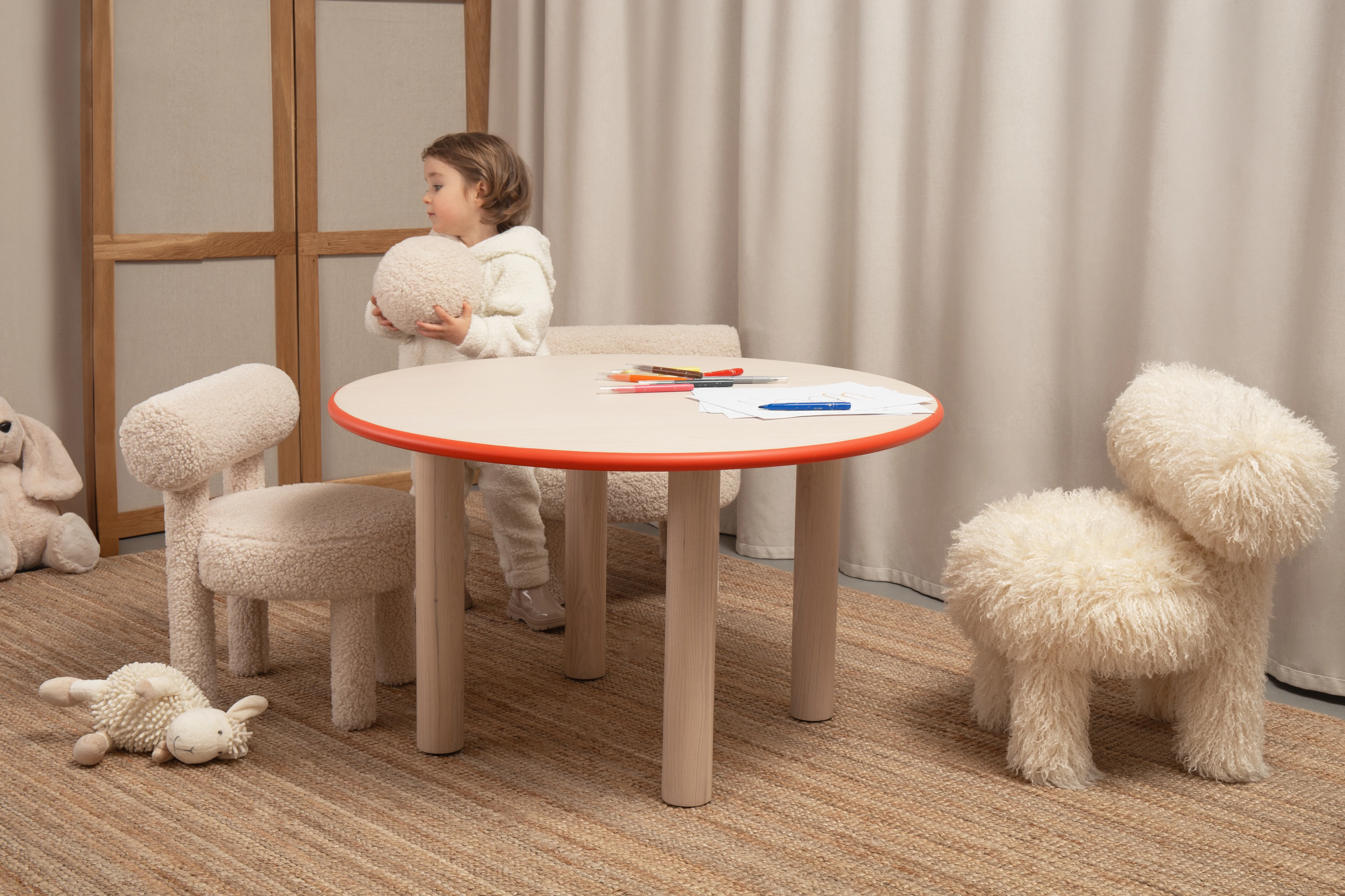 Krzesło dziecięce BABY GROPIUS CS1 - FLUFFY EDITION sztuczne futerko - Image 7