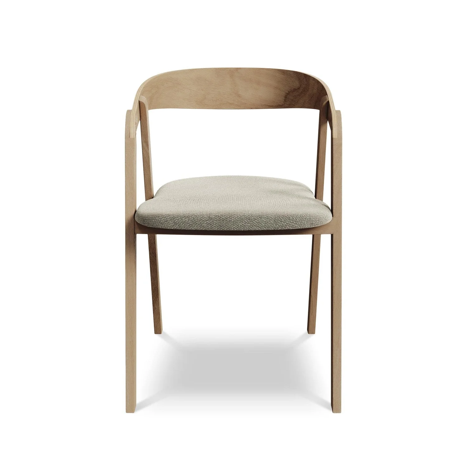 Krzesło ERIKA taupe boucle z bukową podstawą - Image 2
