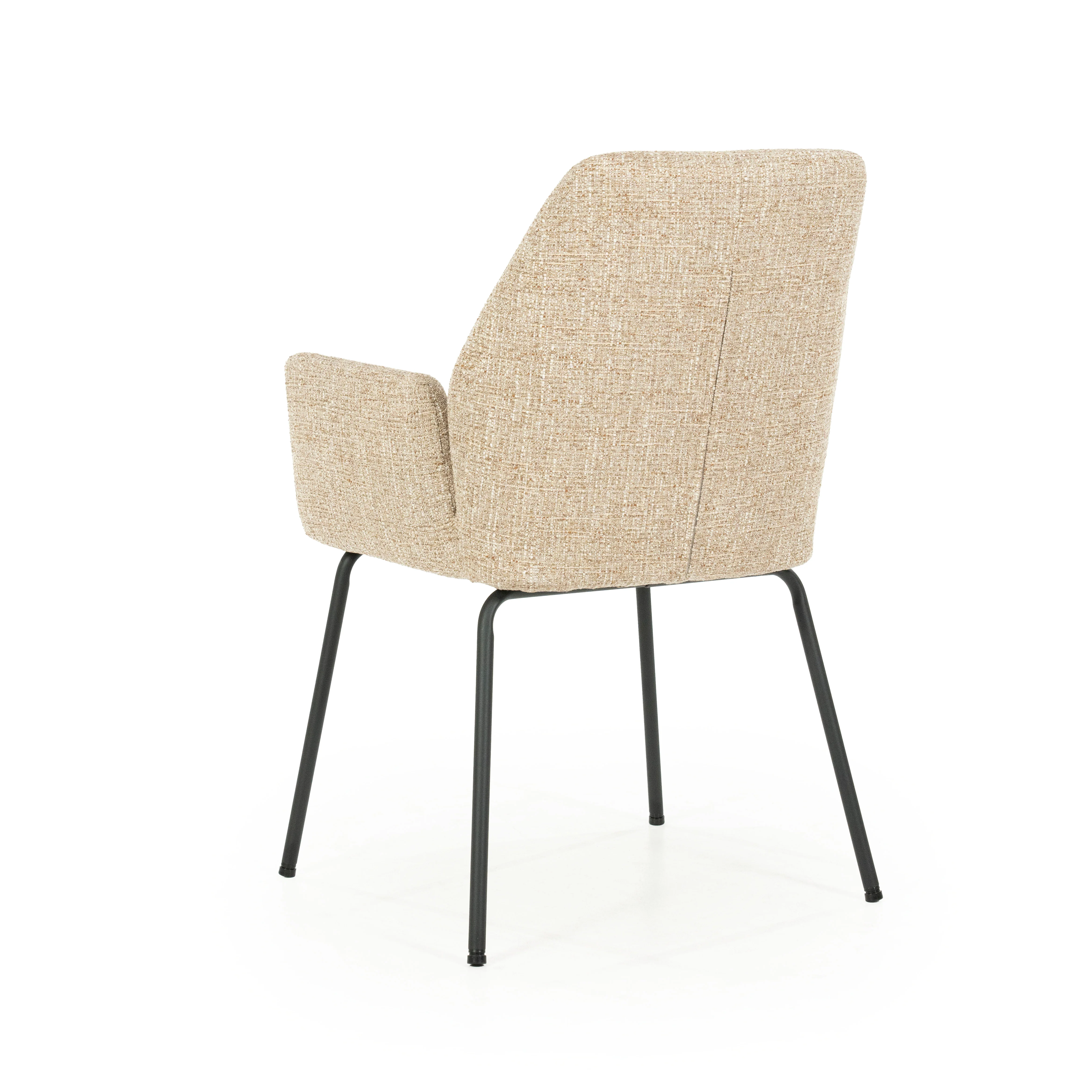 Krzesło INDY taupe z czarną podstawą - Image 6