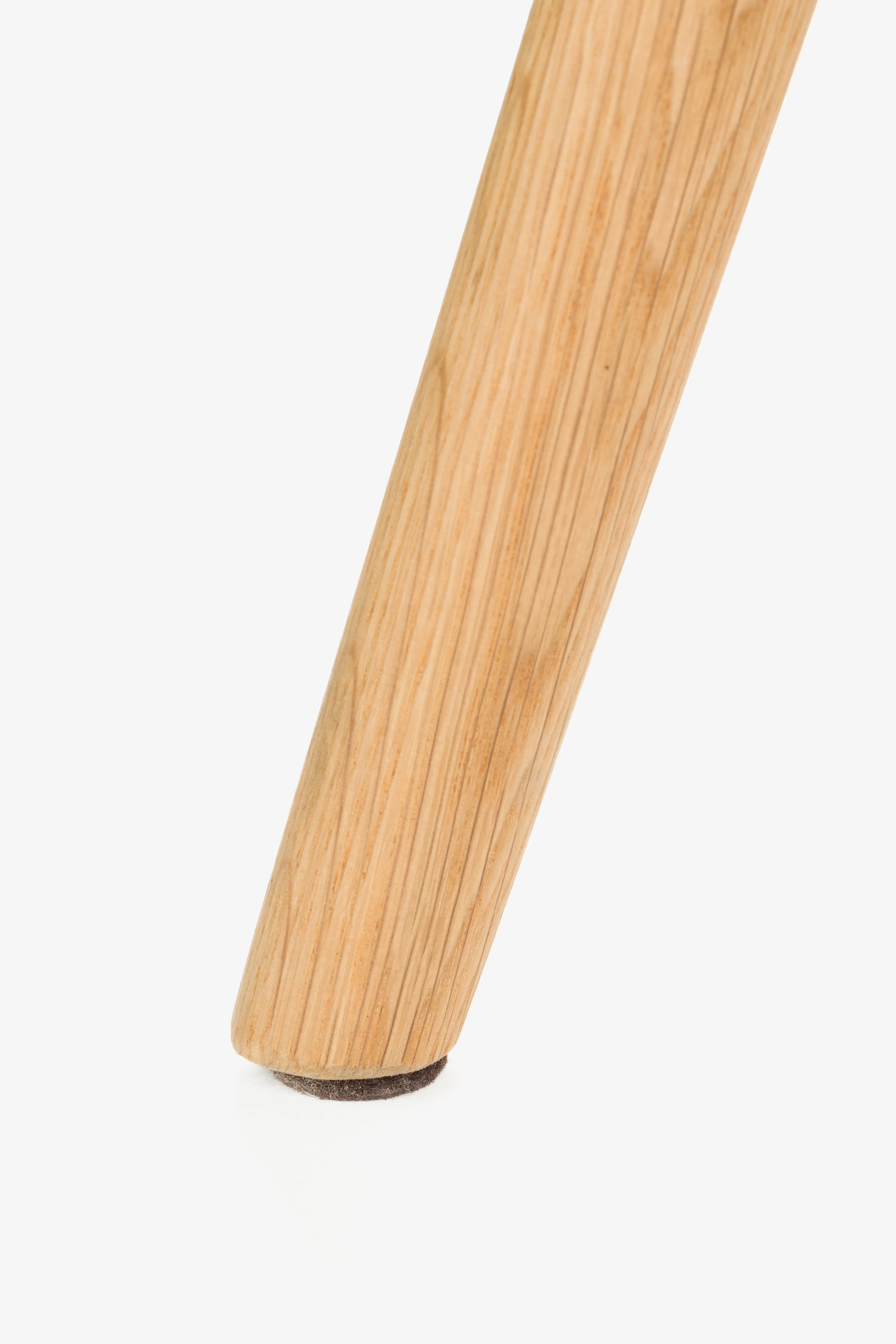 Krzesło LESTER beżowy z drewnianą podstawą - Image 3