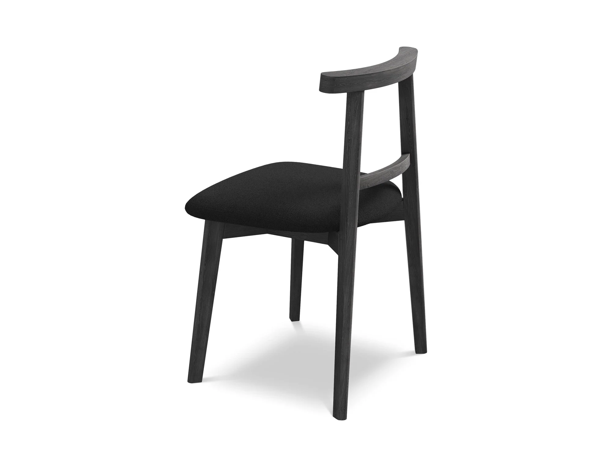 Krzesło OHELO czarny z czarną bukową podstawą - Image 4