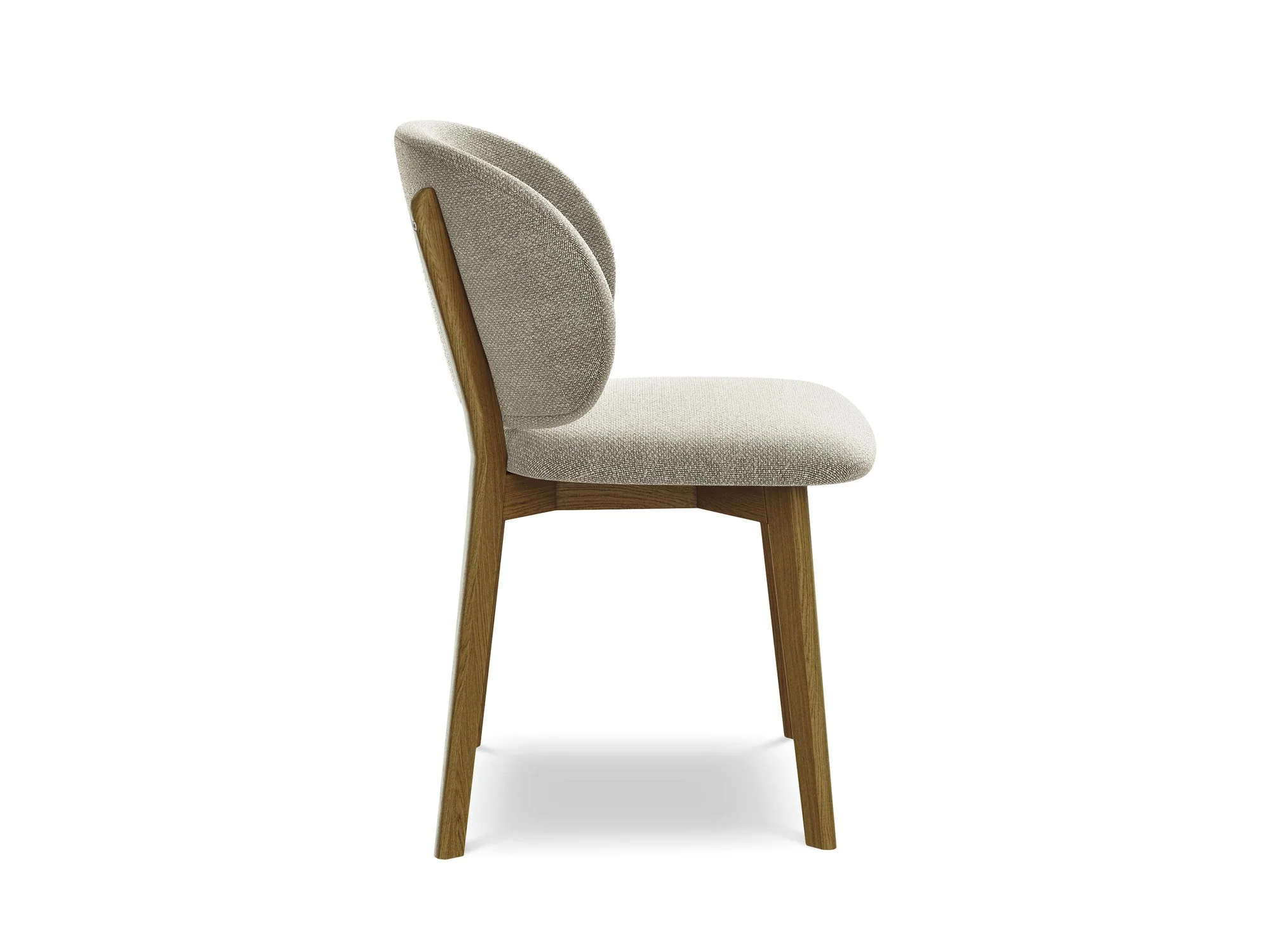 Krzesło PAHOA taupe boucle z bukową podstawą - Image 3