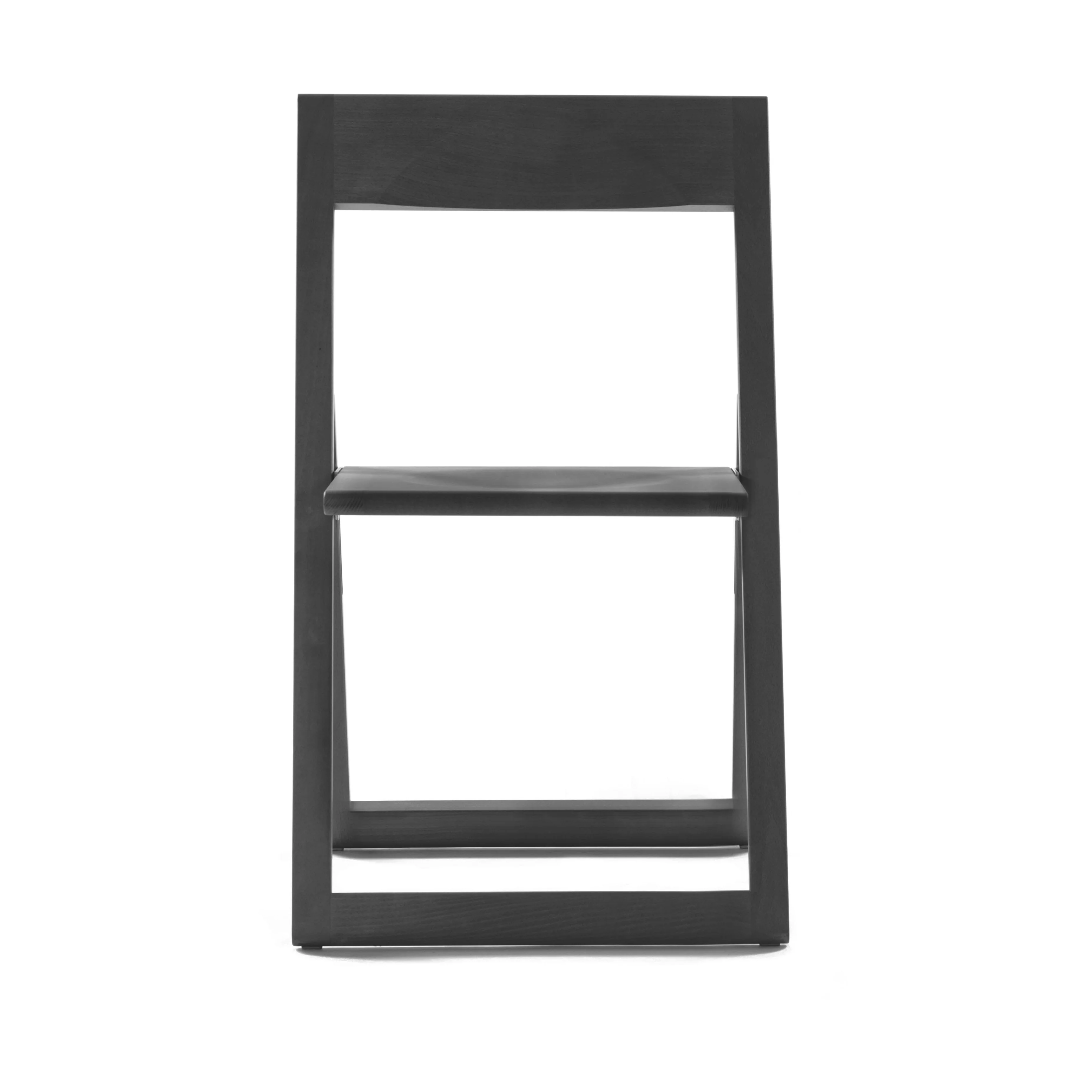Krzesło składane AVIVA czarne drewno bukowe - Image 2
