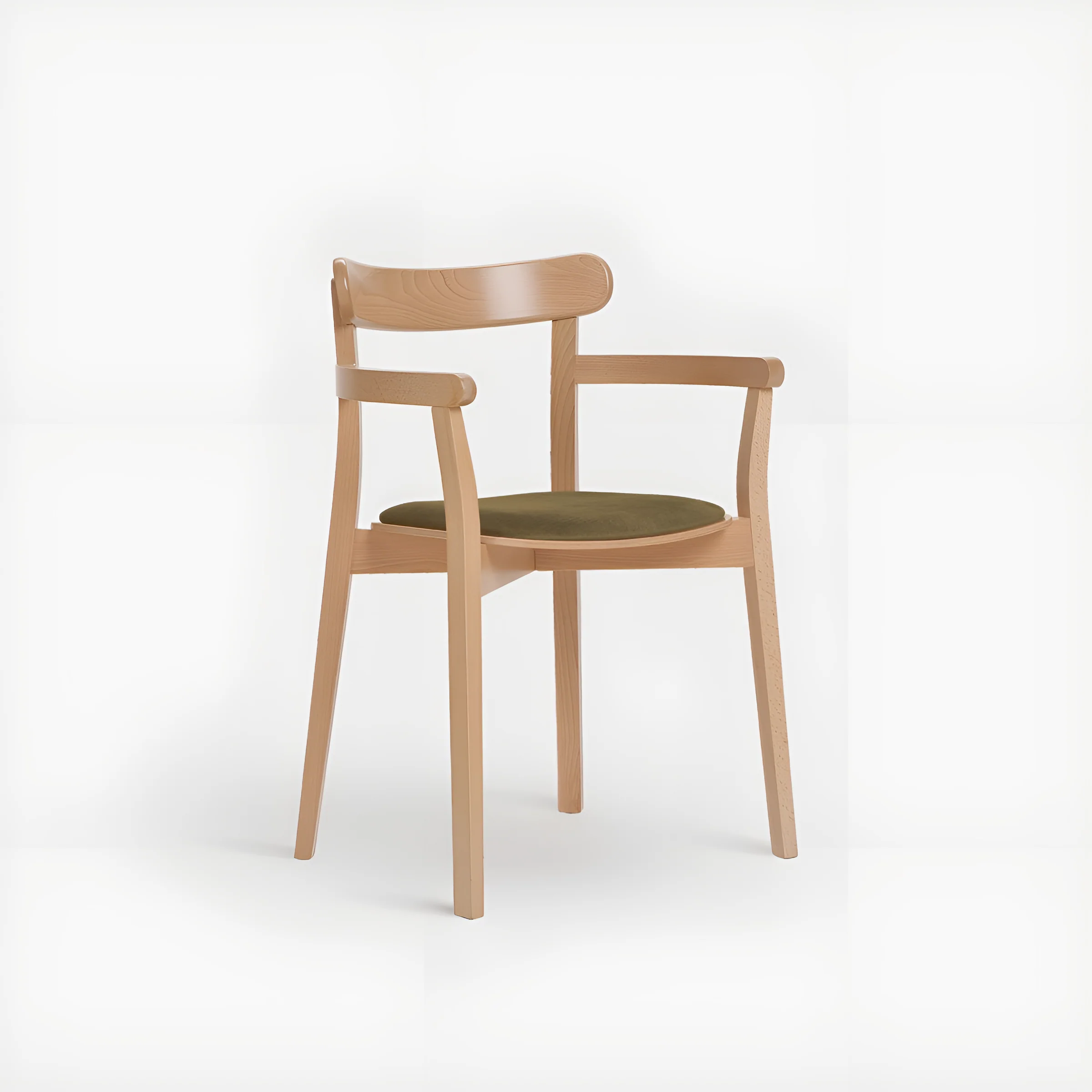 Krzesło z połokietnikami ICHO B-4420 drewno bukowe - Image 3