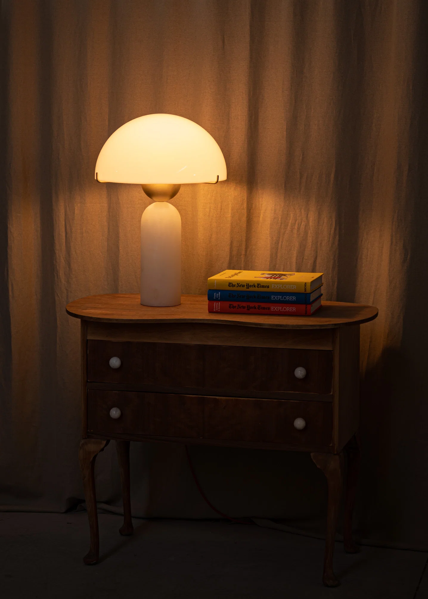 Lampa stołowa PEONO biały alabaster - Image 2