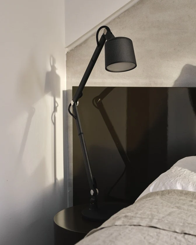 Lampa biurkowa 521 czarny metal - Image 12