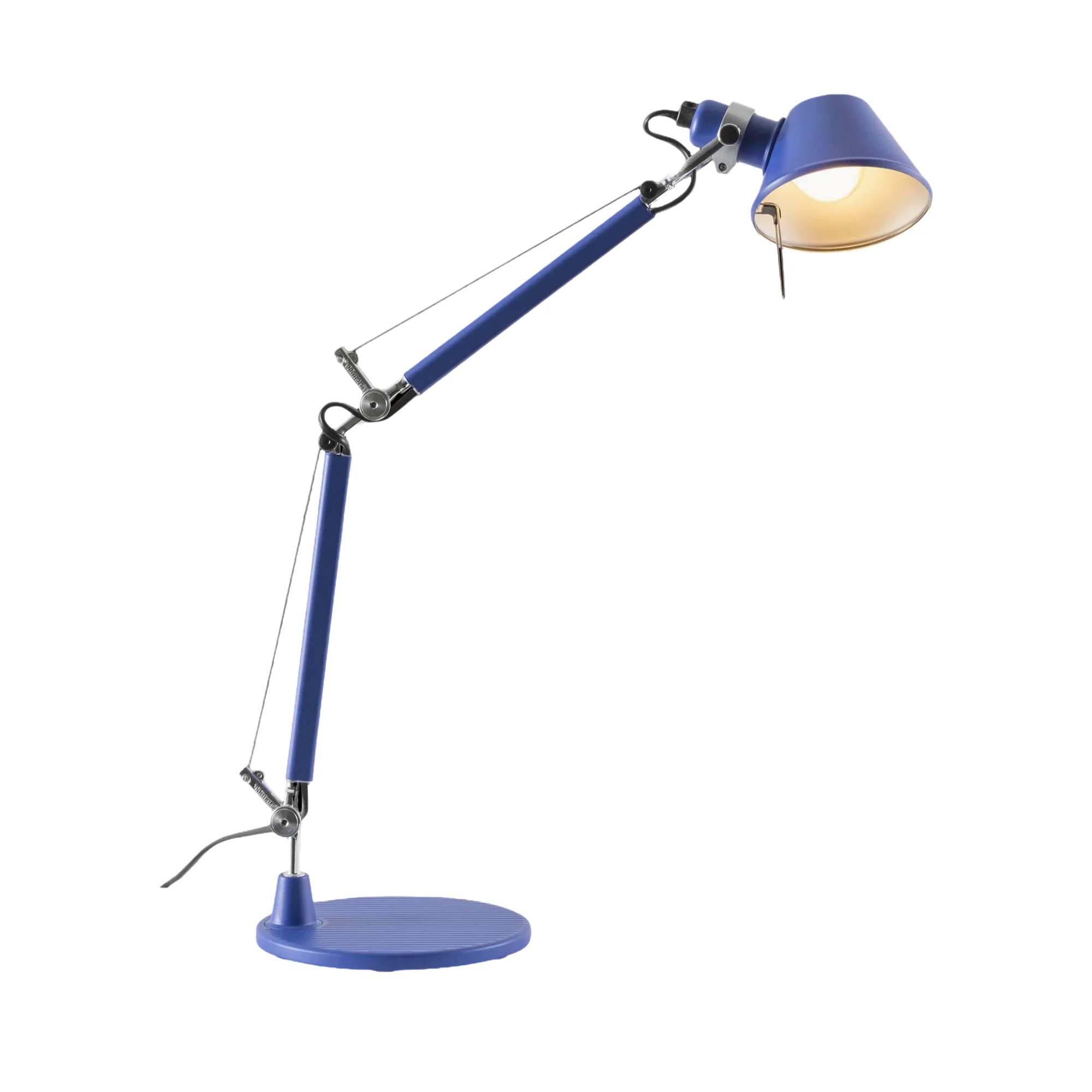 Lampa biurkowa regulowana TOLOMEO MICRO COLOR MATTE królewski niebieski