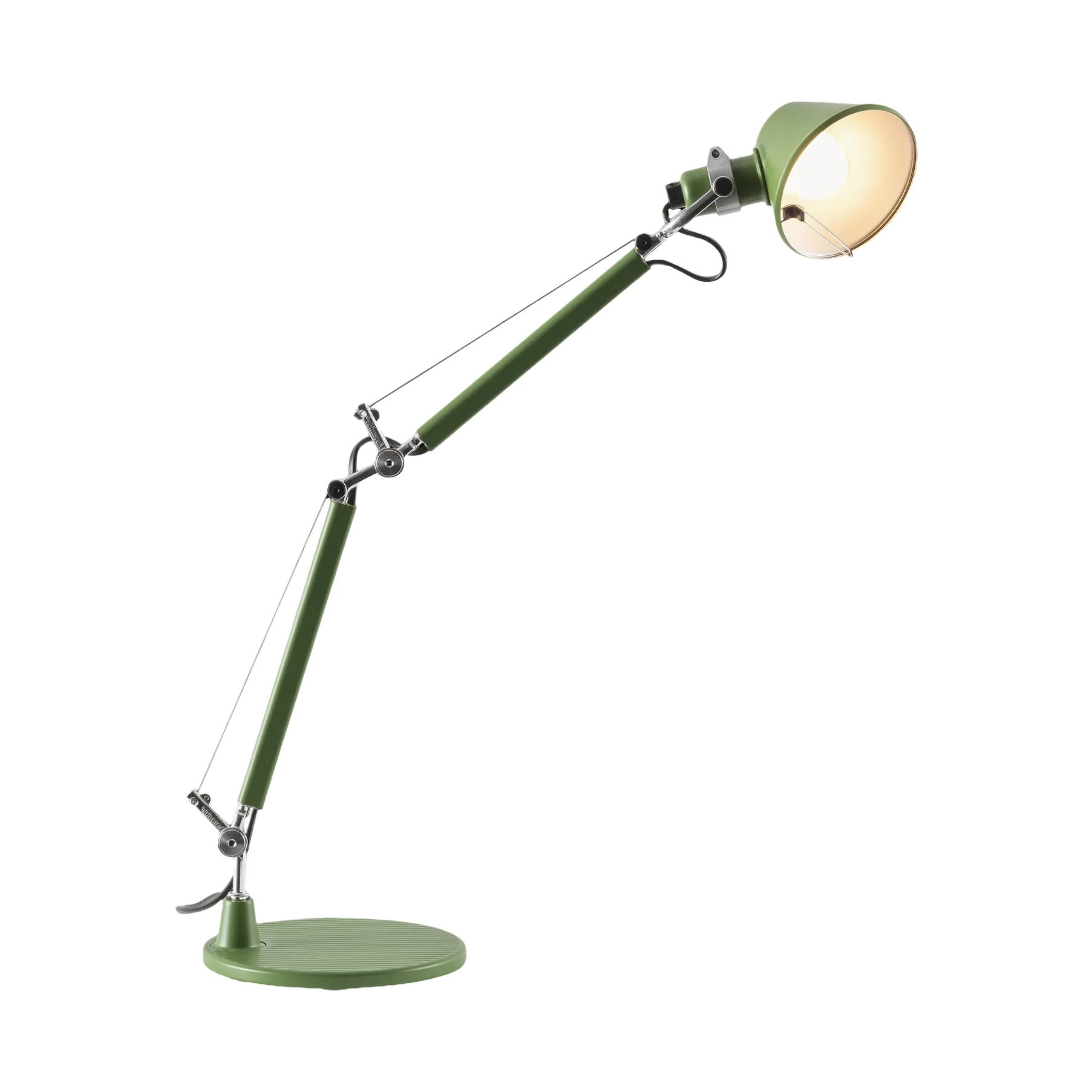 Lampa biurkowa regulowana TOLOMEO MICRO COLOR MATTE oliwkowy