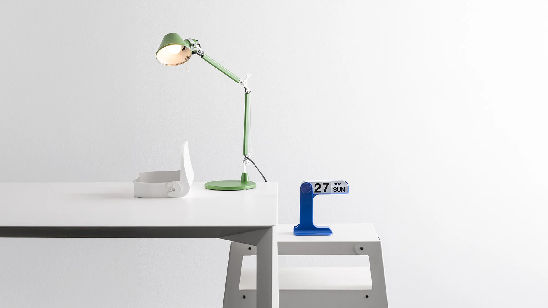 Lampa biurkowa regulowana TOLOMEO MICRO COLOR MATTE oliwkowy - Image 2