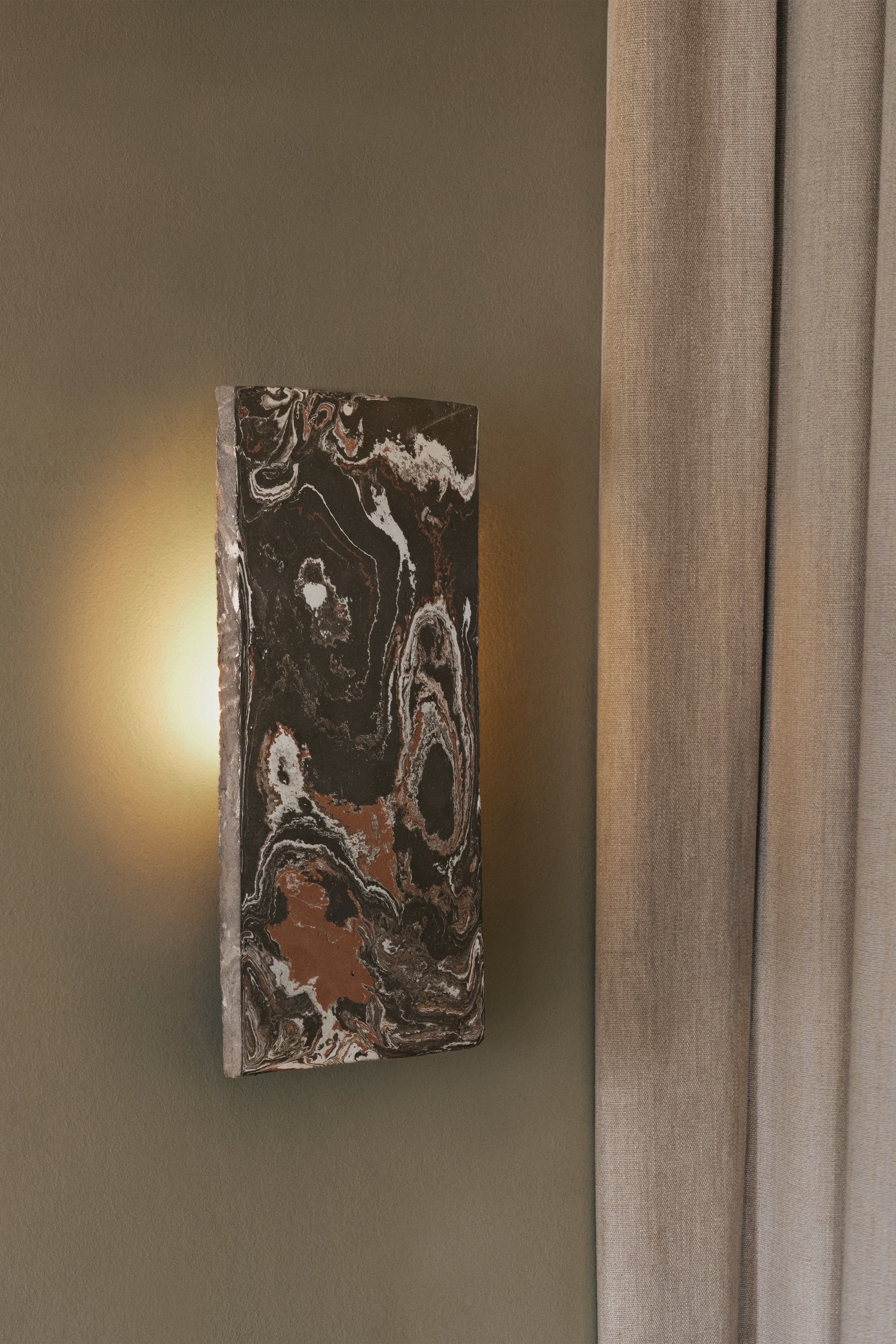 Lampa ścienna ARGILLA marmurkowy brązowy - Image 3