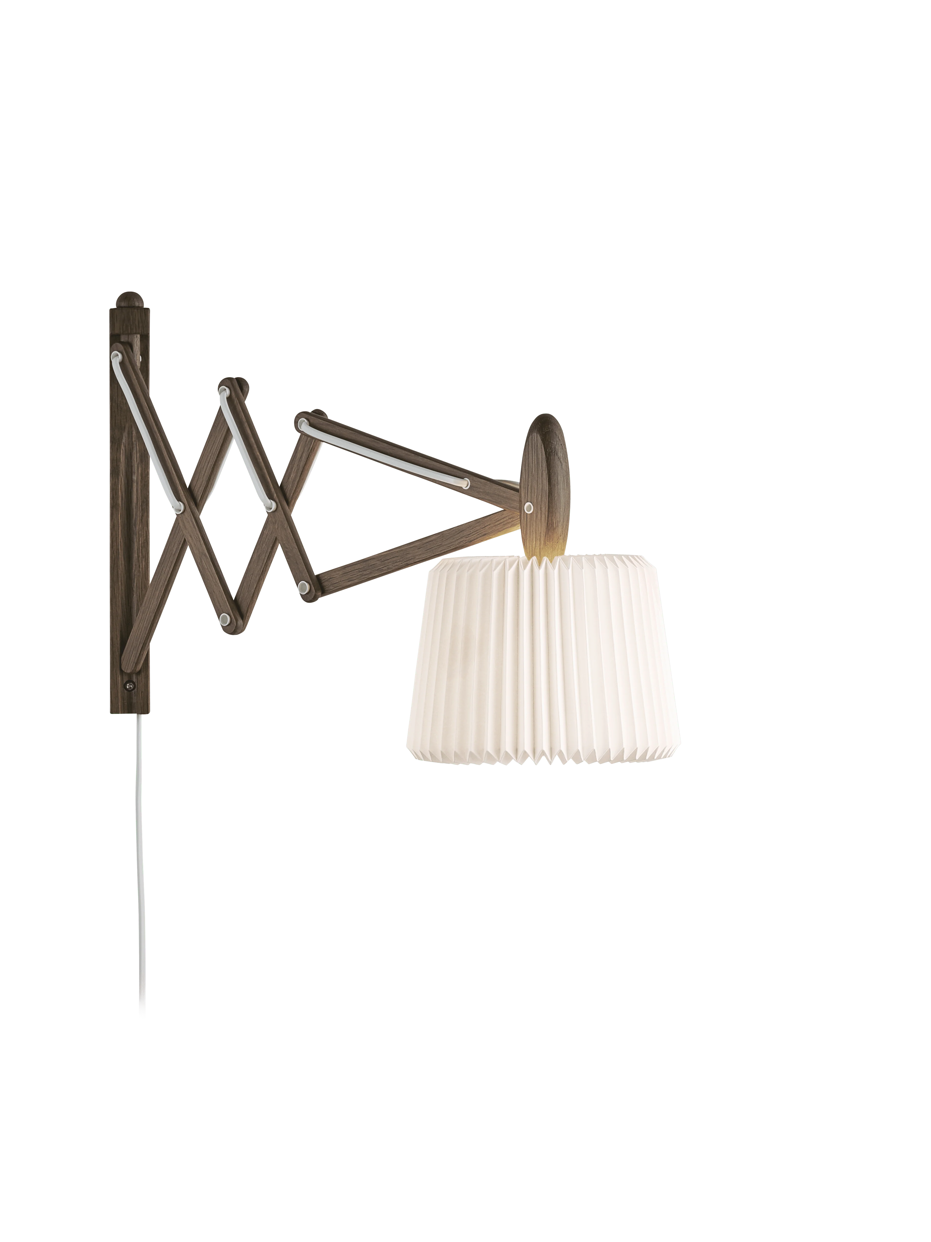 Lampa ścienna MODEL 223 120 SAX biały z ciemną dębową podstawą - Image 10