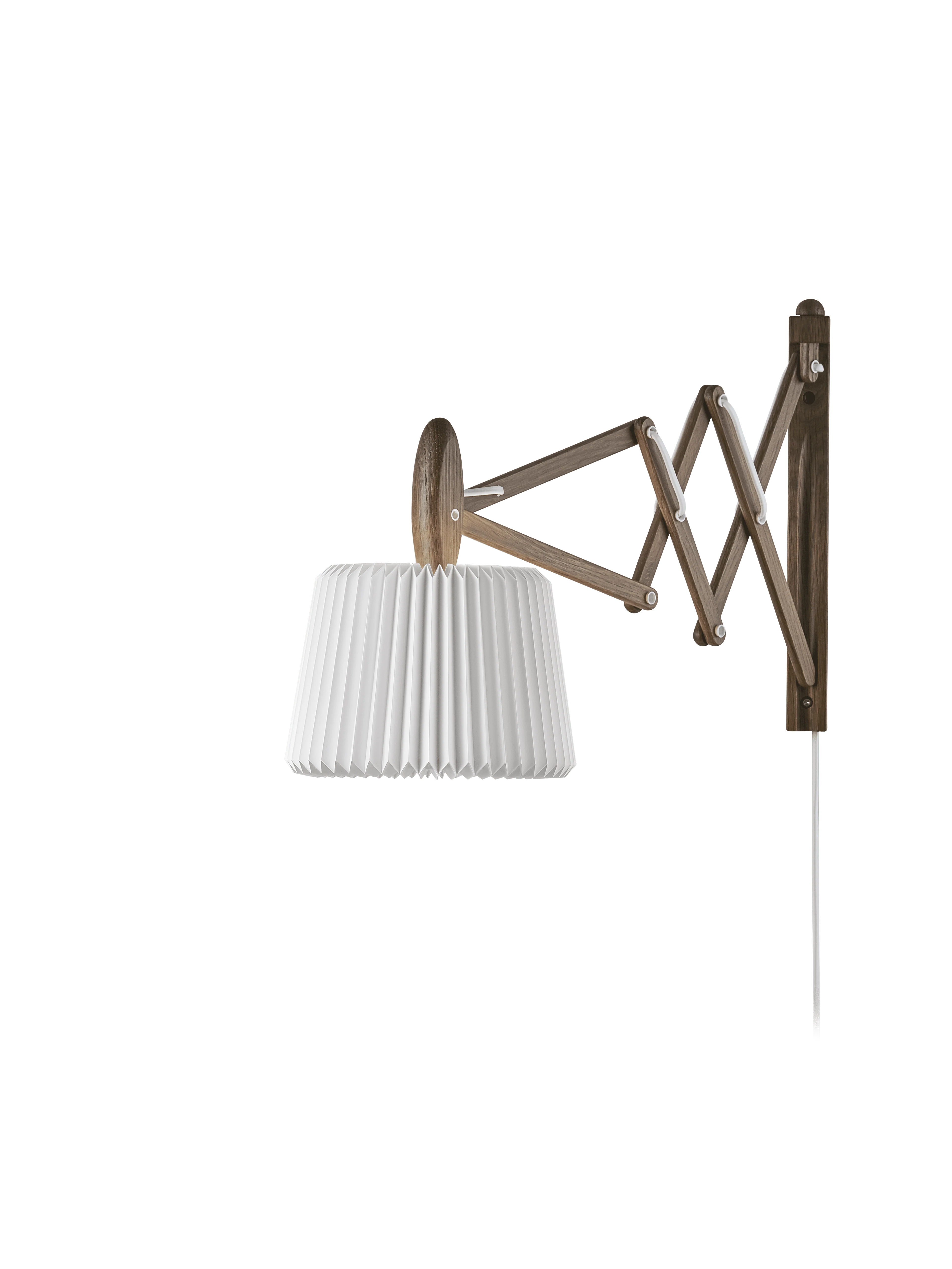 Lampa ścienna MODEL 223 120 SAX biały z ciemną dębową podstawą - Image 3