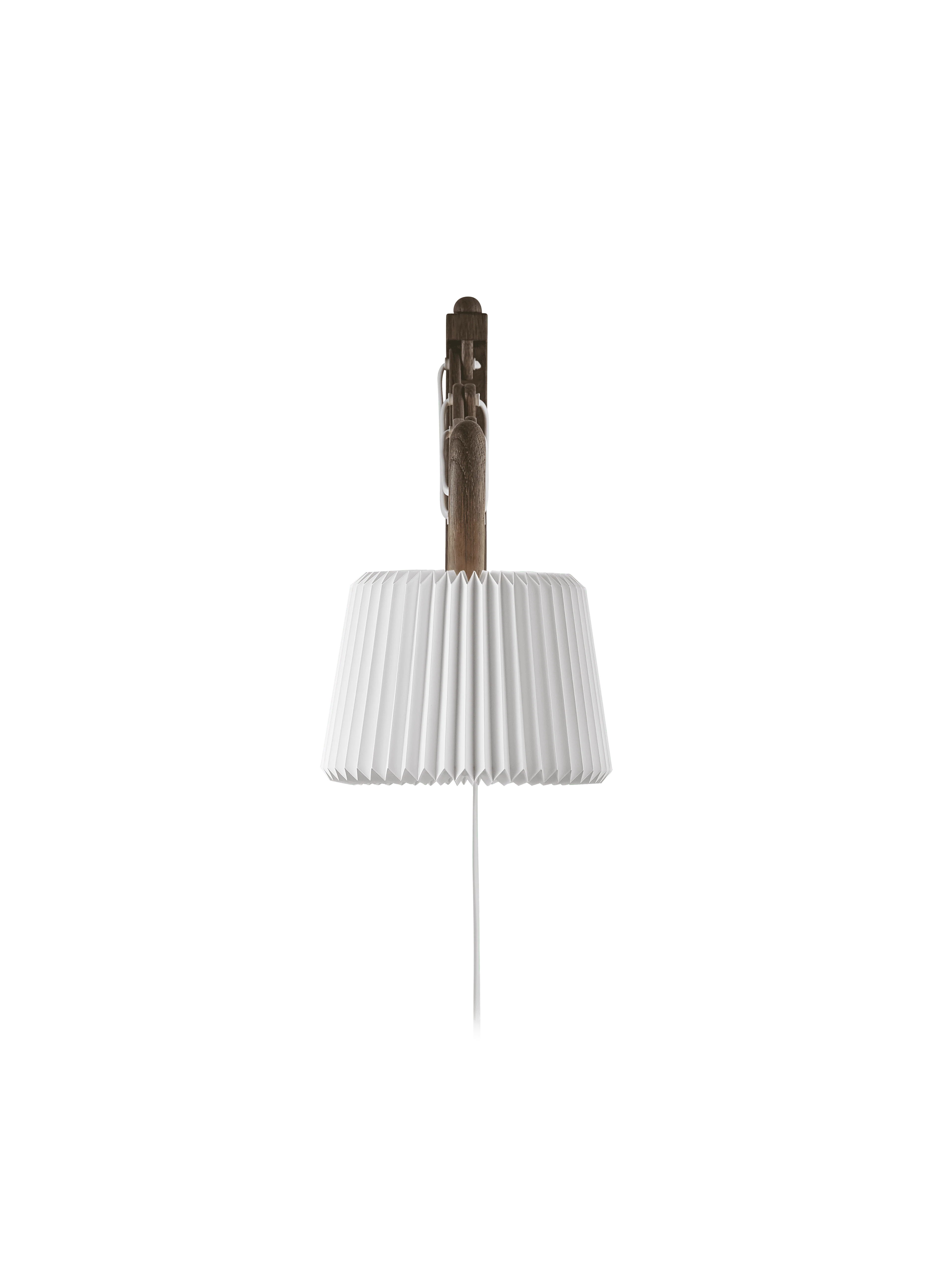 Lampa ścienna MODEL 223 120 SAX biały z ciemną dębową podstawą - Image 4