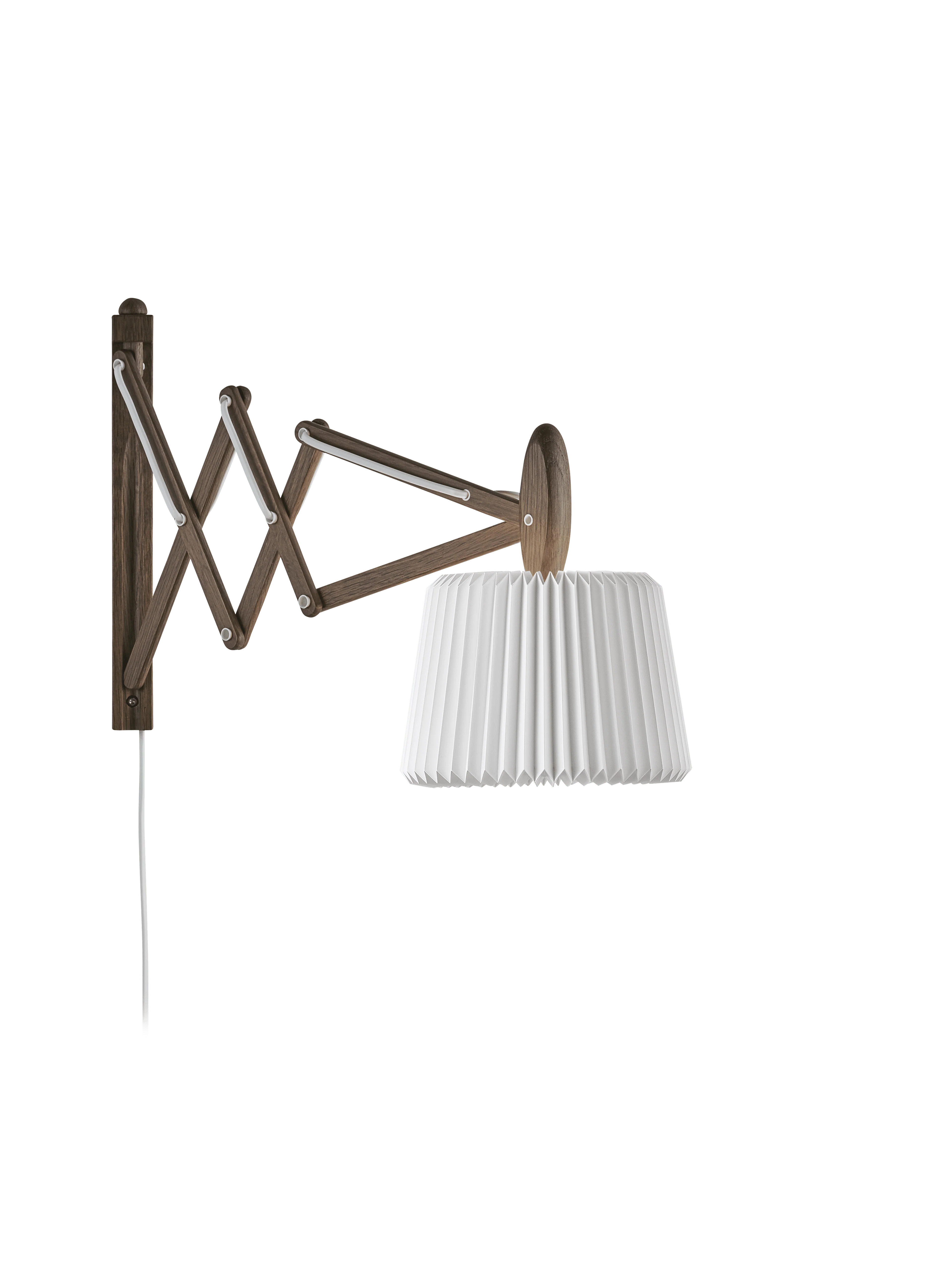 Lampa ścienna MODEL 223 120 SAX biały z ciemną dębową podstawą - Image 5