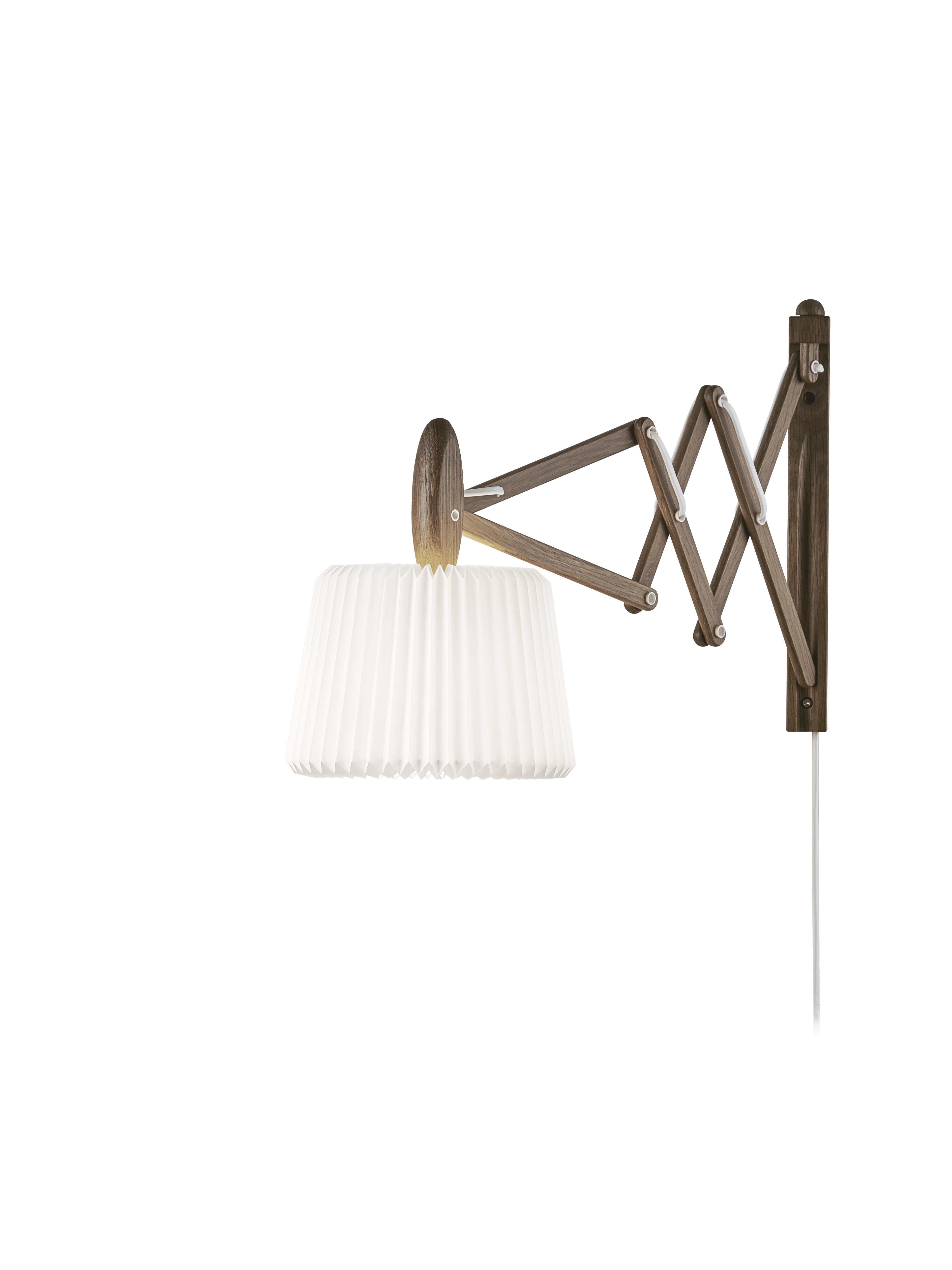Lampa ścienna MODEL 223 120 SAX biały z ciemną dębową podstawą - Image 8