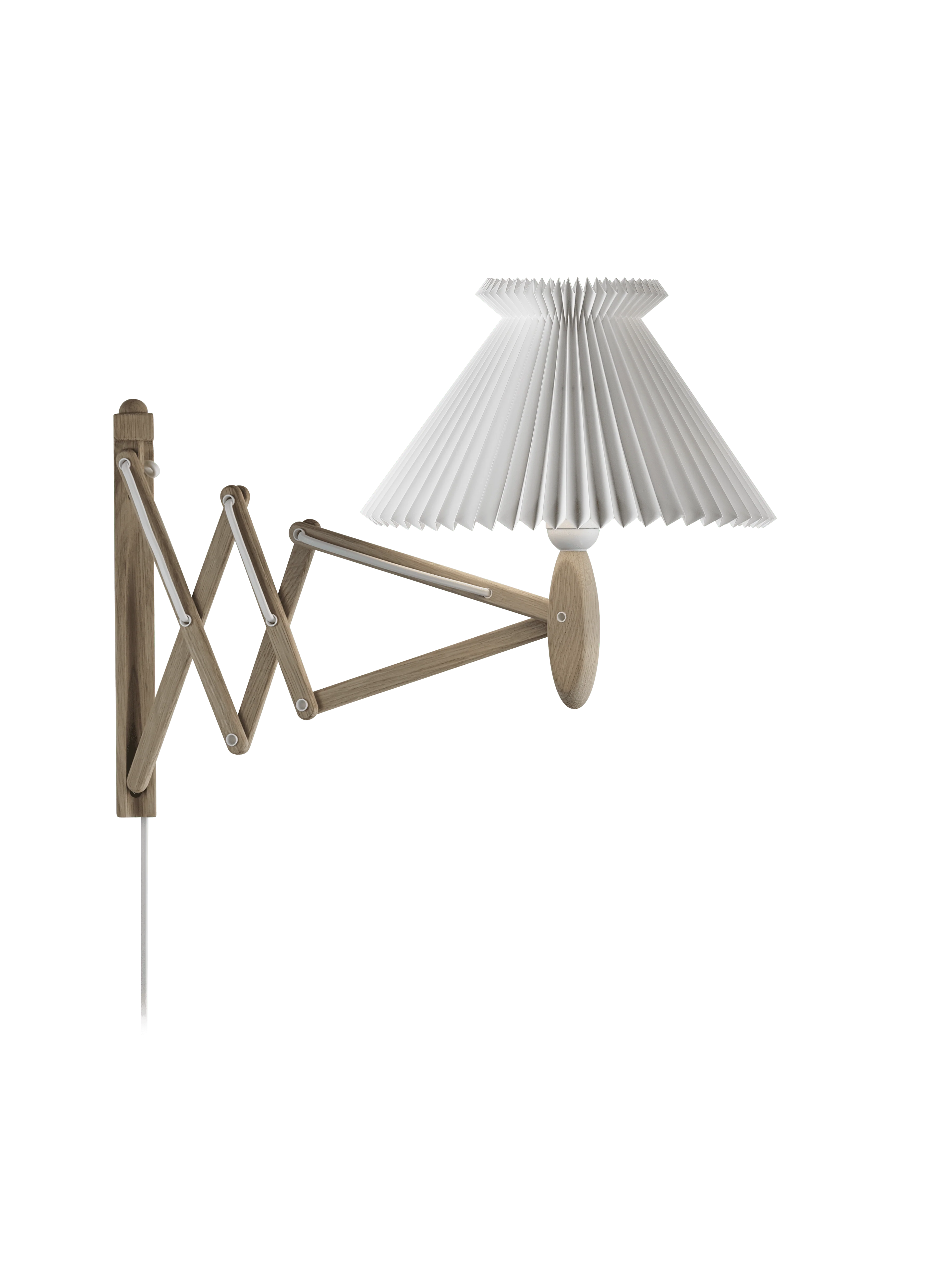 Lampa ścienna MODEL 224 6/17 SAX biały z jasną dębową podstawą - Image 3