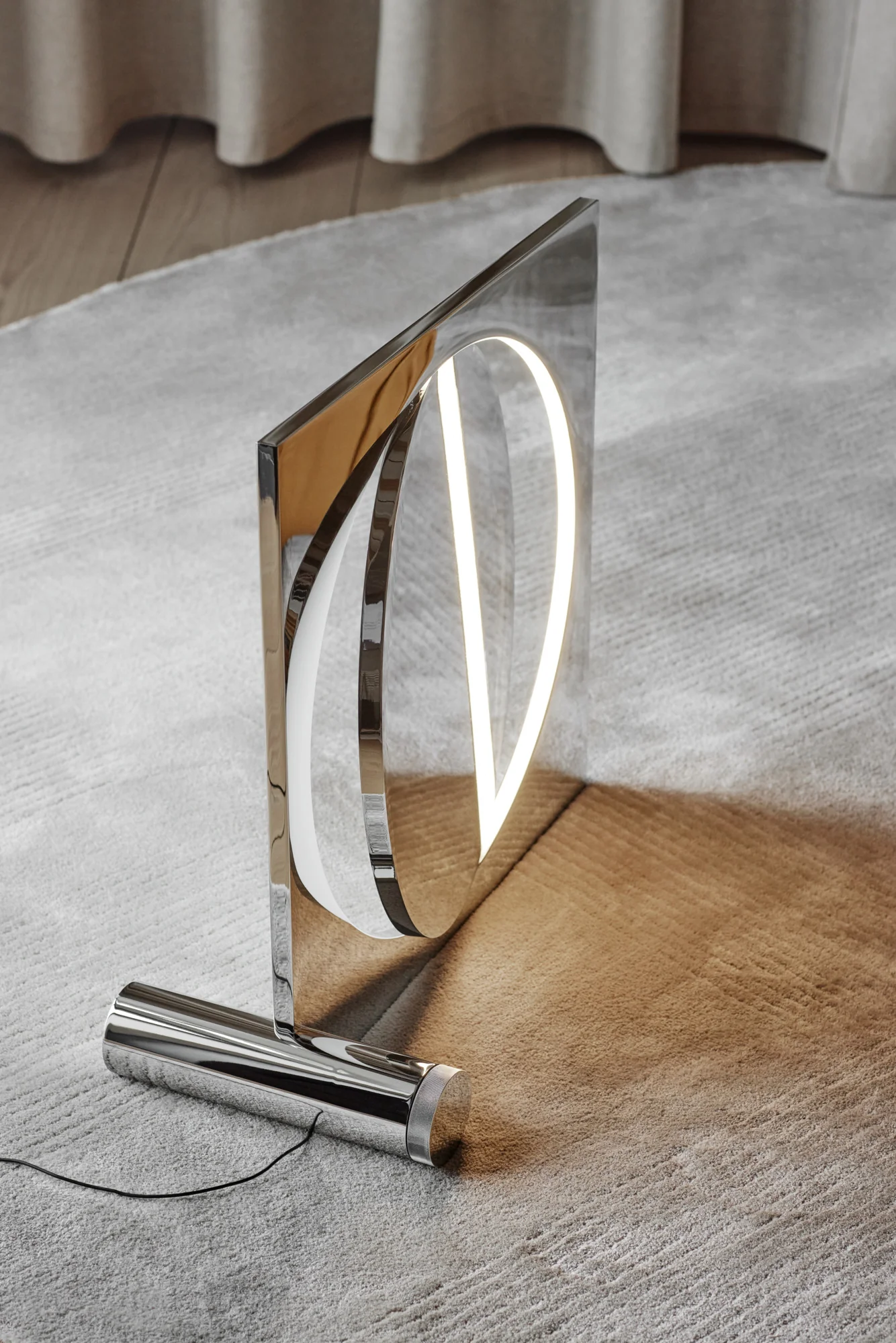 Lampa podłogowa MOONSETTER chromowany - Image 36