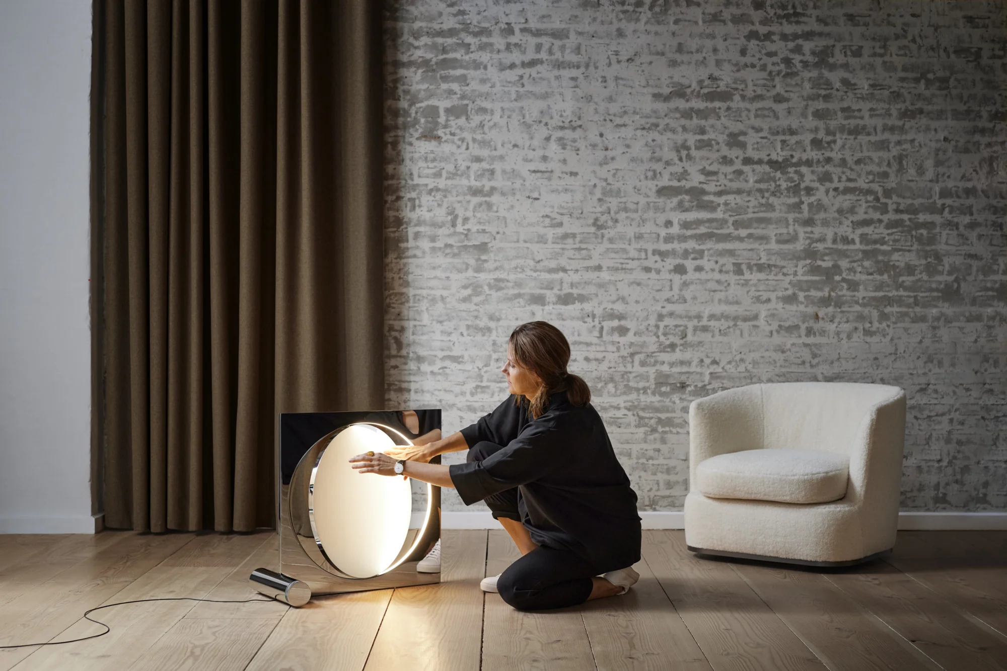Lampa podłogowa MOONSETTER chromowany - Image 60