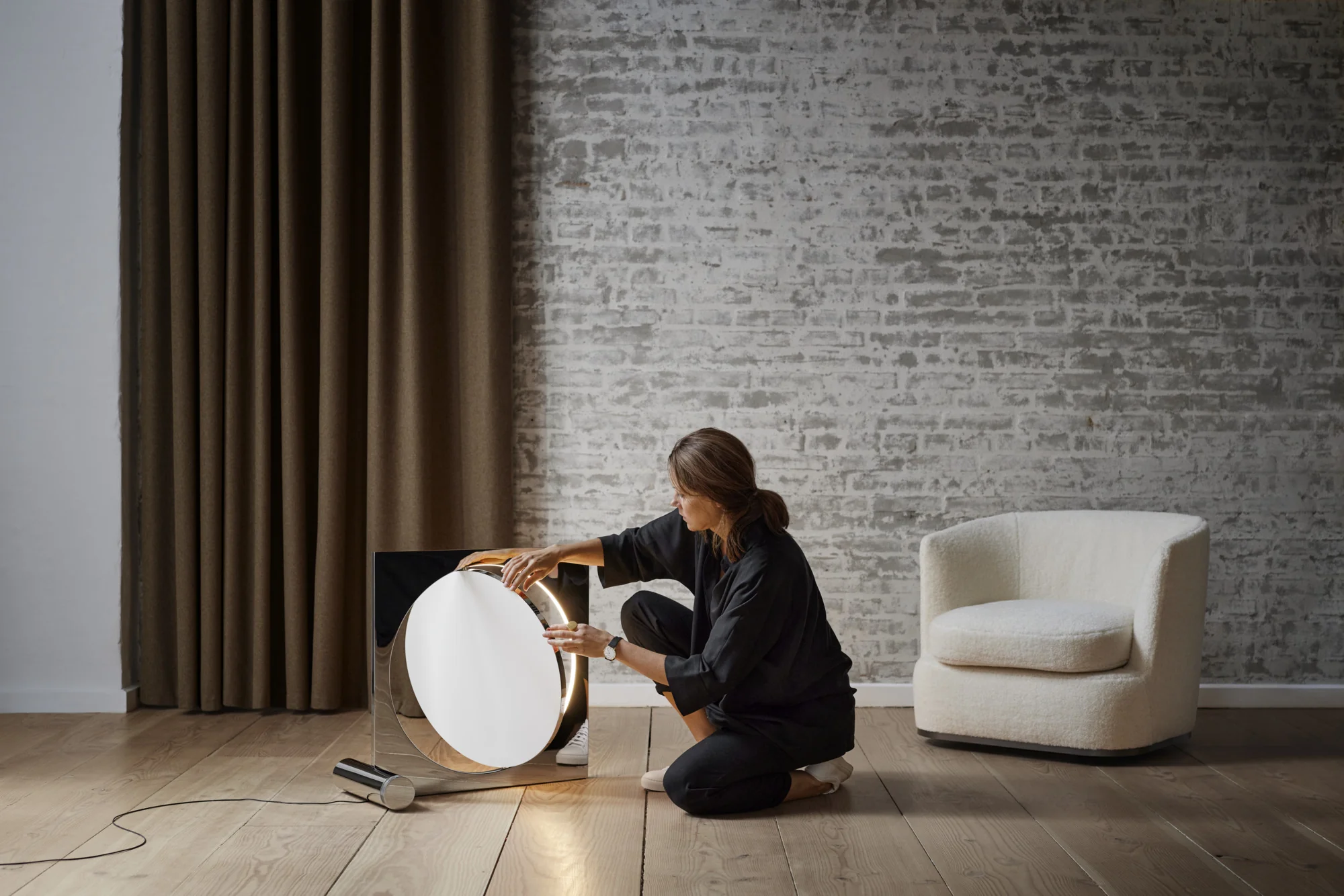 Lampa podłogowa MOONSETTER chromowany - Image 61