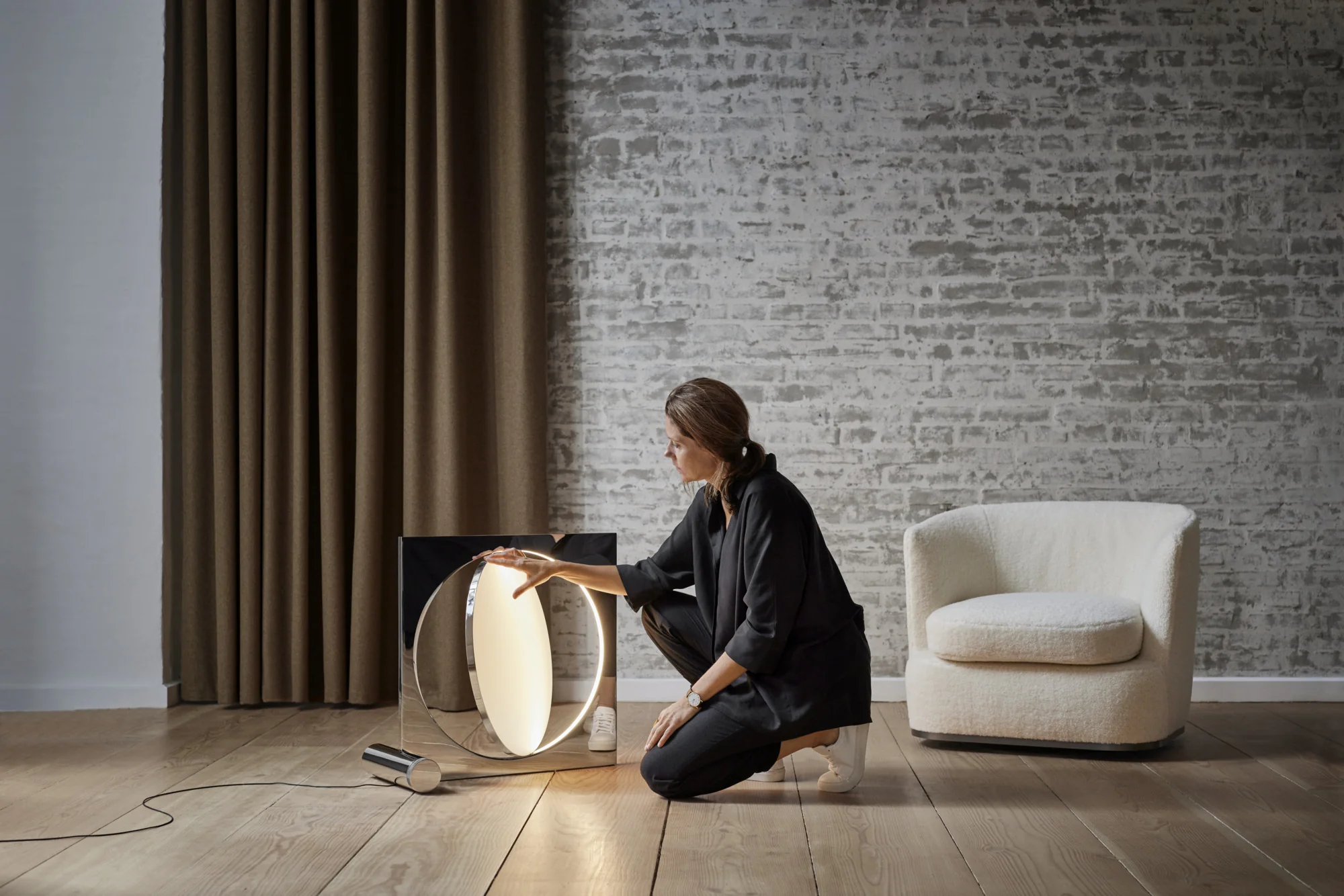 Lampa podłogowa MOONSETTER chromowany - Image 63