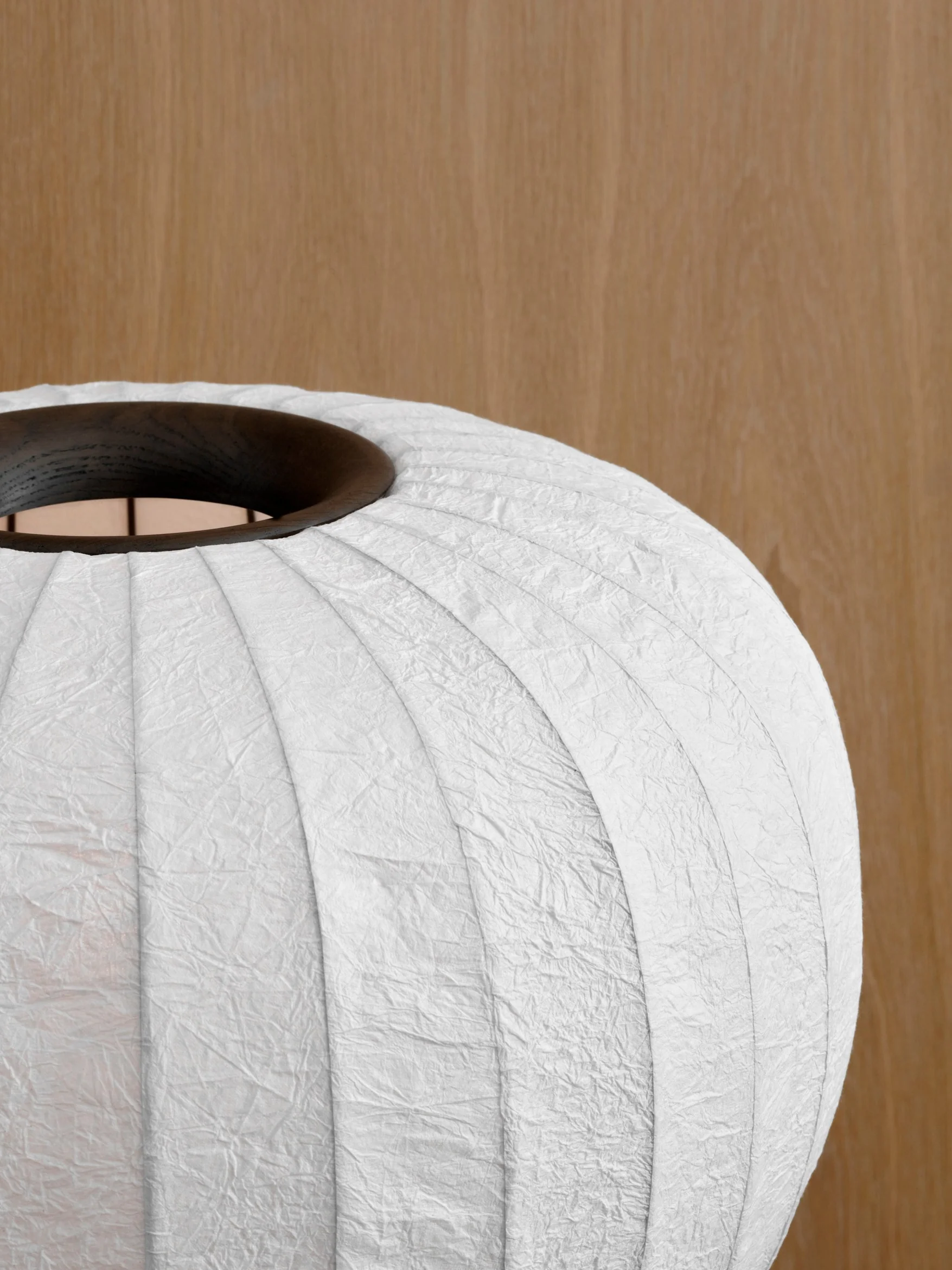 Lampa podłogowa 581 papierowy klosz z ciemną metalową podstawą - Image 3