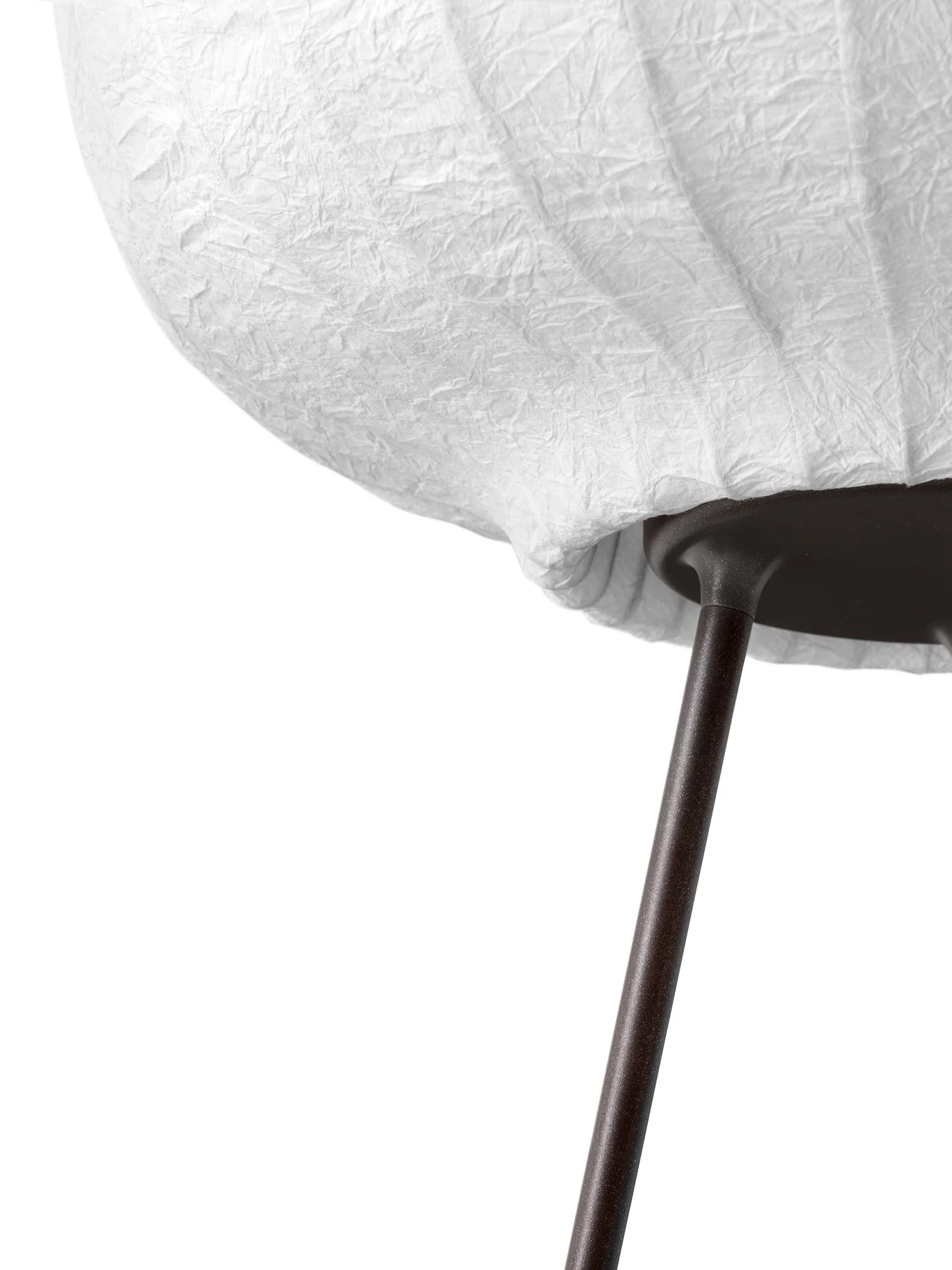 Lampa podłogowa 581 papierowy klosz z ciemną metalową podstawą - Image 5