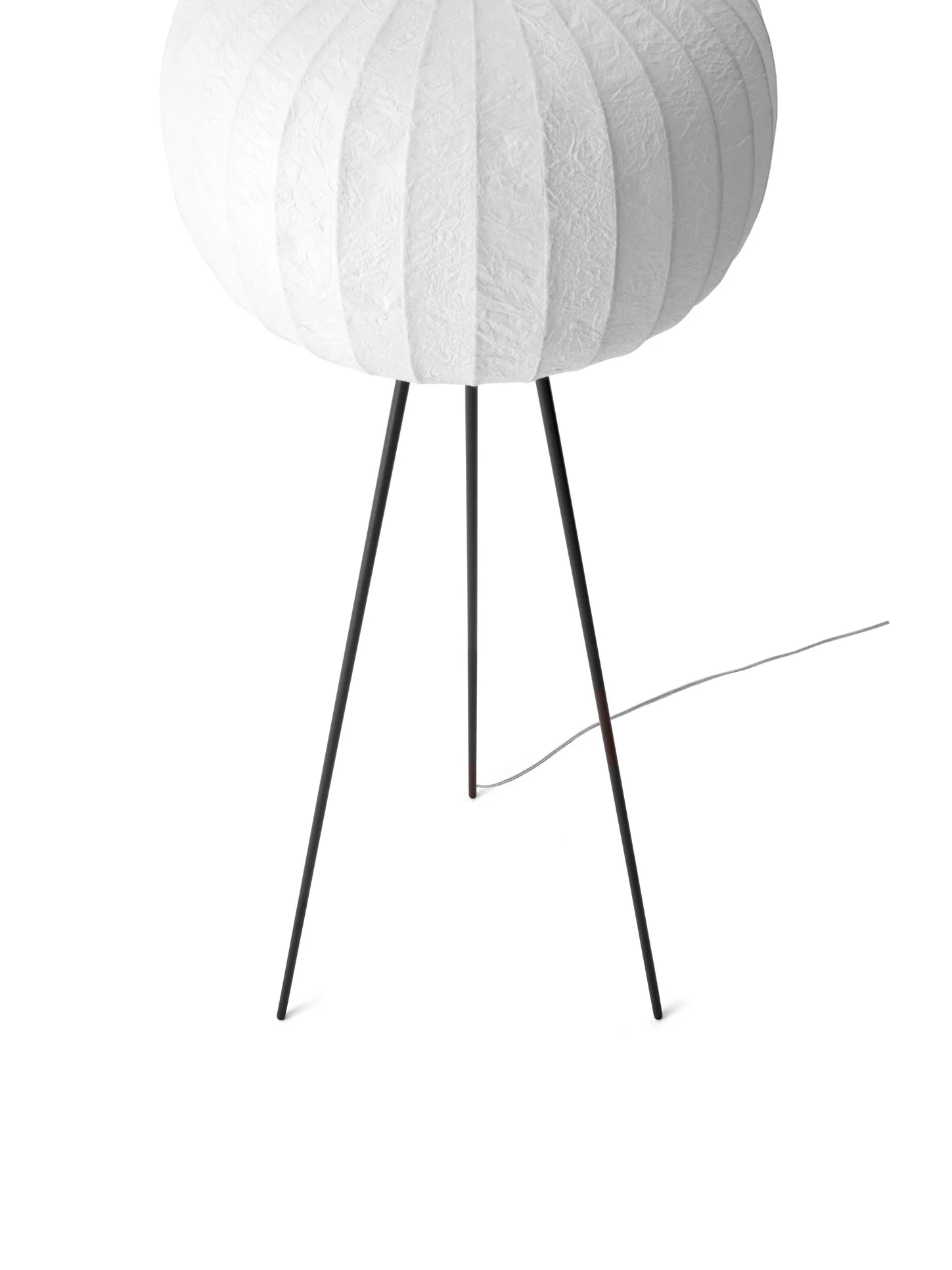 Lampa podłogowa 581 papierowy klosz z ciemną metalową podstawą - Image 9