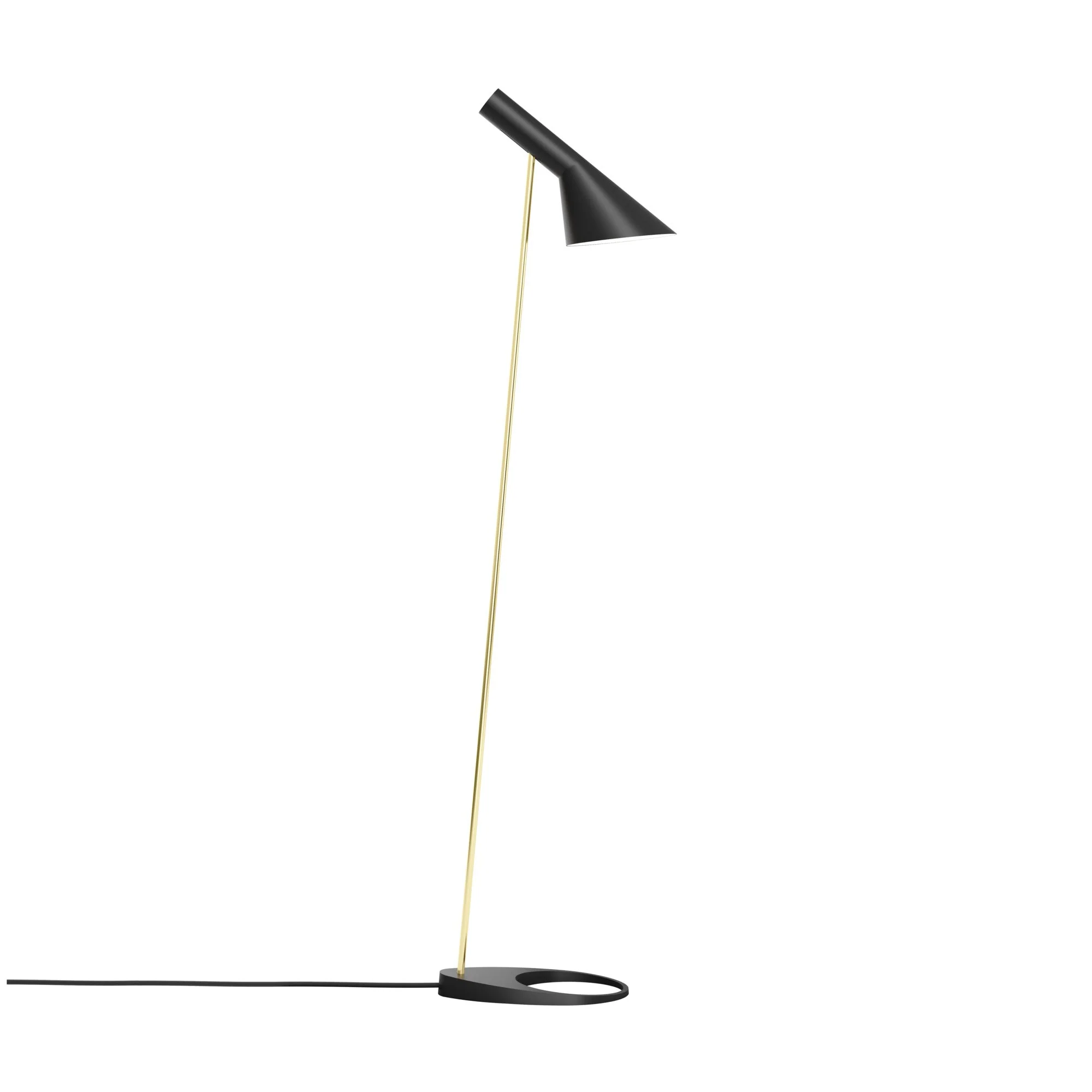 Lampa podłogowa AJ czarny z mosiężnym - Image 3