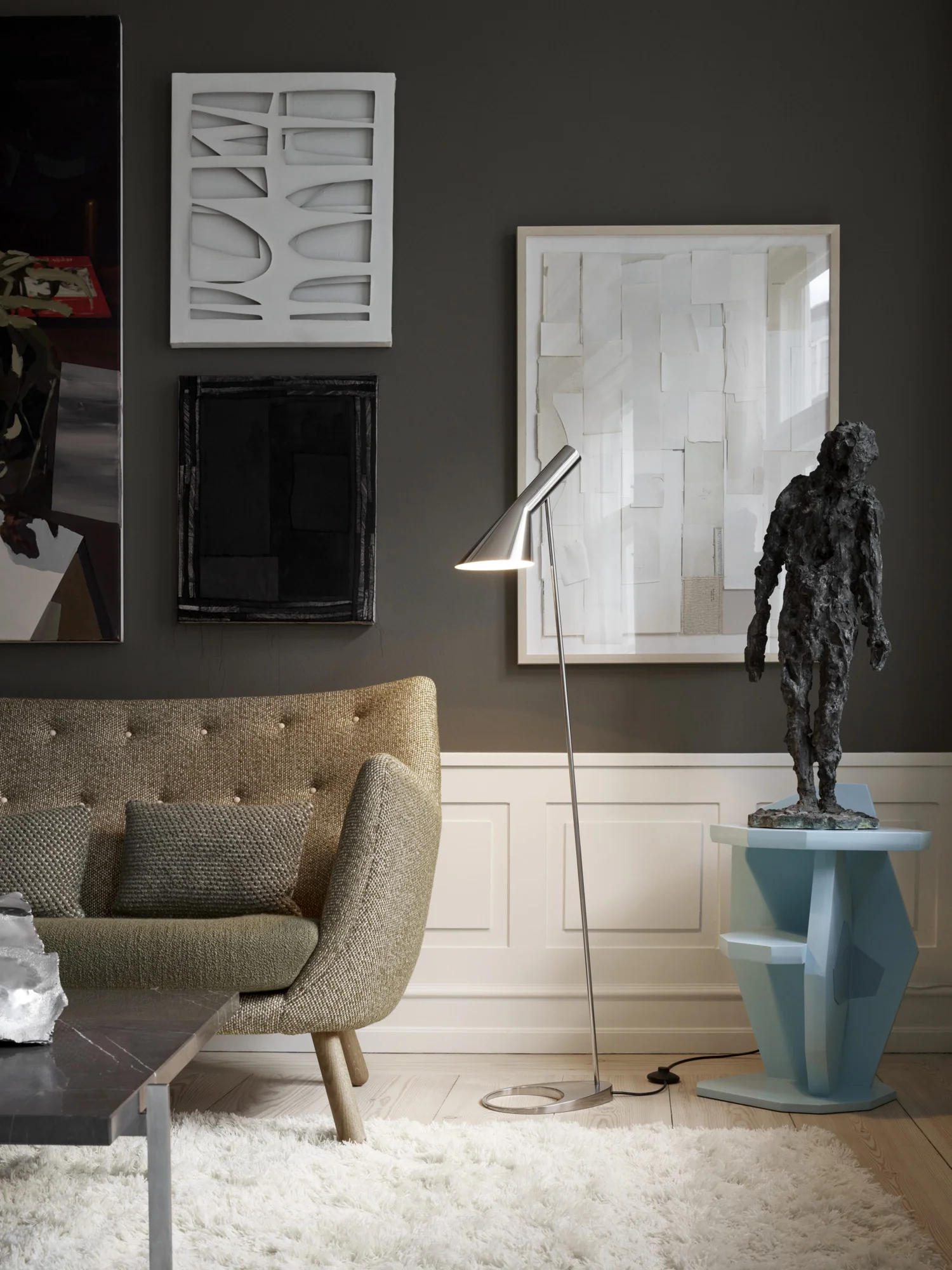 Lampa podłogowa AJ polerowana stal nierdzewna - Image 2