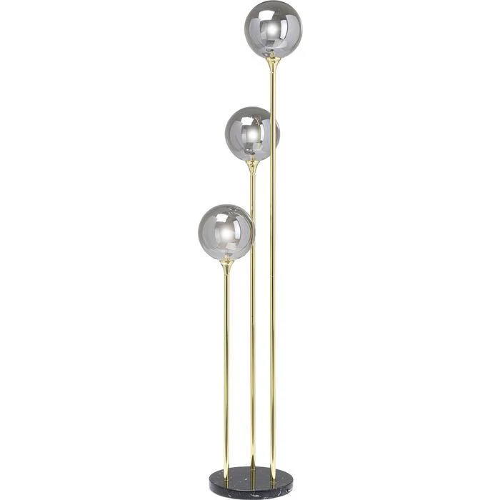 Lampa podłogowa AL CAPONE złoty z przydymionym szkłem - Image 5