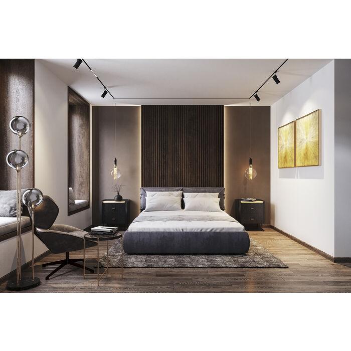 Lampa podłogowa AL CAPONE złoty z przydymionym szkłem - Image 6