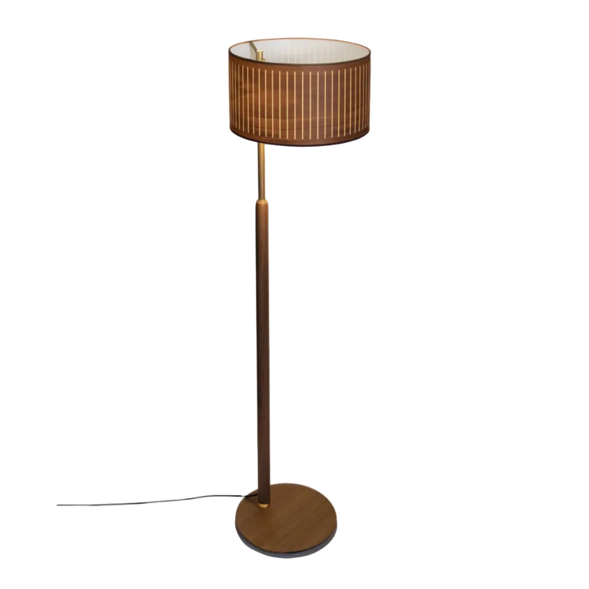 Lampa podłogowa AUTUMN drewno orzechowe