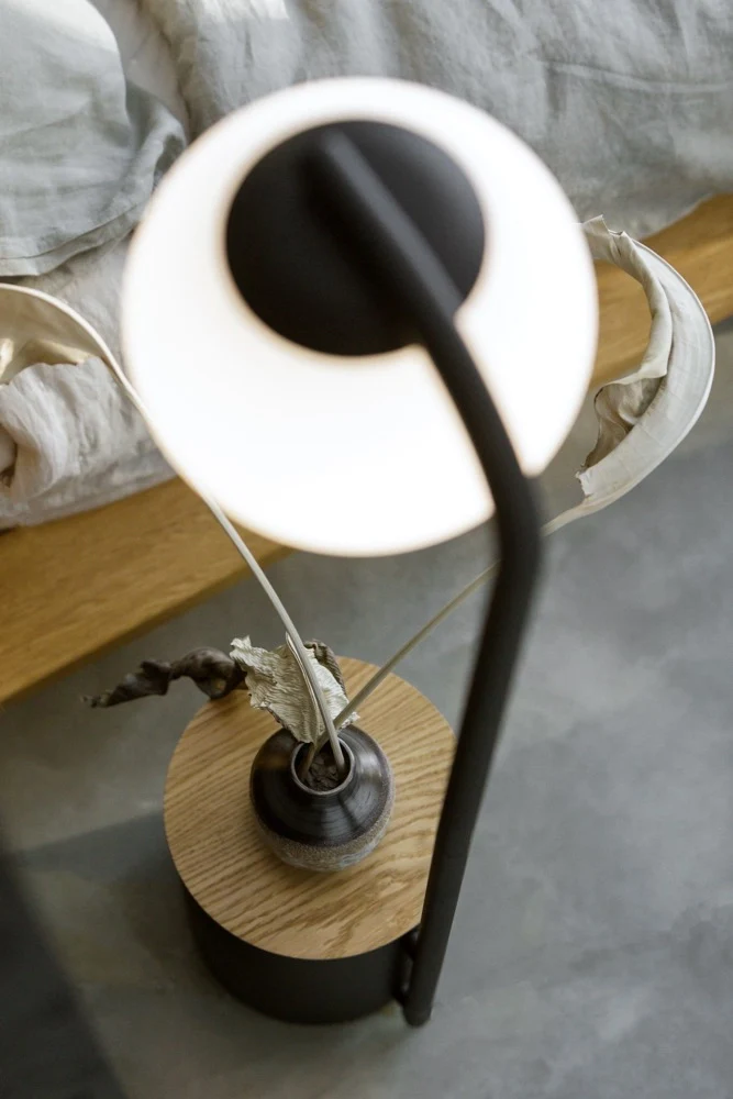 Lampa podłogowa ze stolikiem BOTANICA DECO XL czarny - Image 12