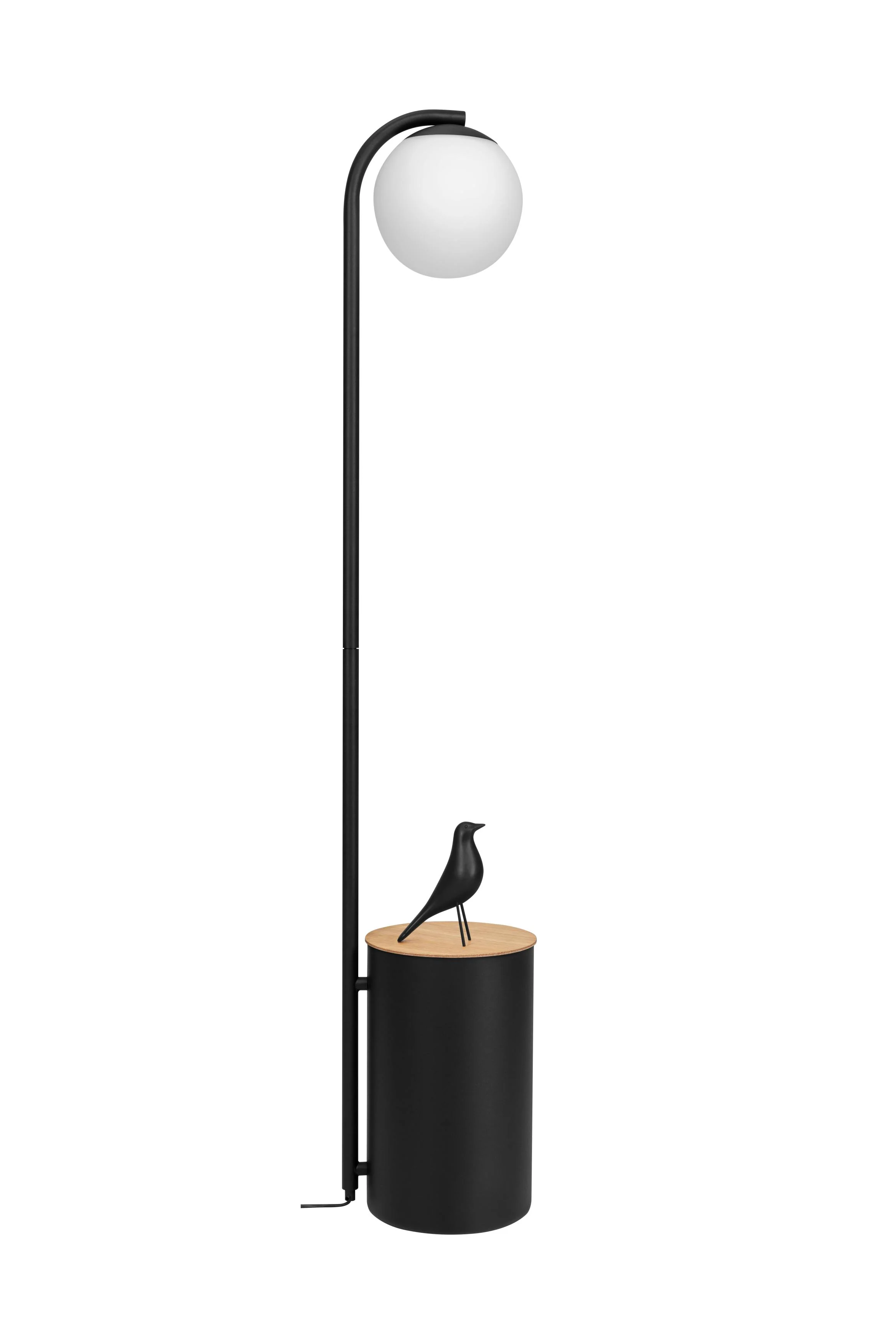 Lampa podłogowa ze stolikiem BOTANICA DECO XL czarny - Image 7